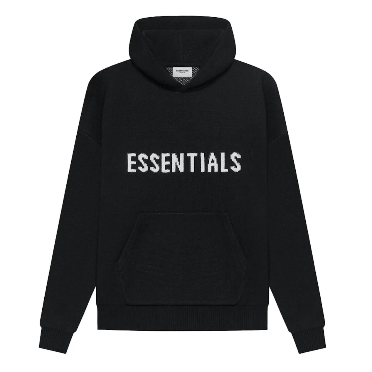 FEAR OF GOD ESSENTIALS KNIT PULLOVER - BLACK