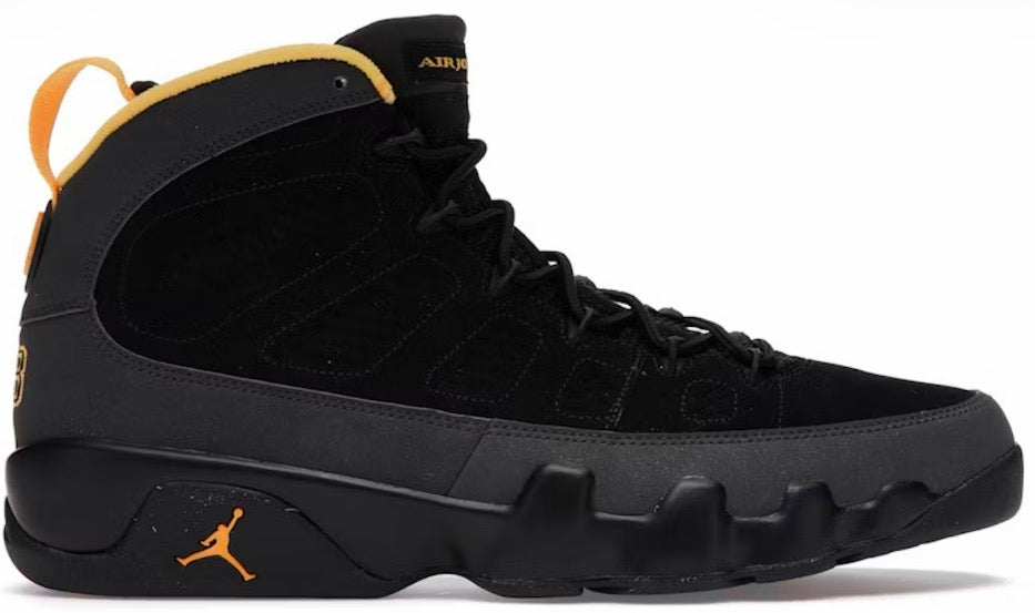 AIR JORDAN 9 RETRO “DARK CHARCOAL UNIVERSITY GOLD”