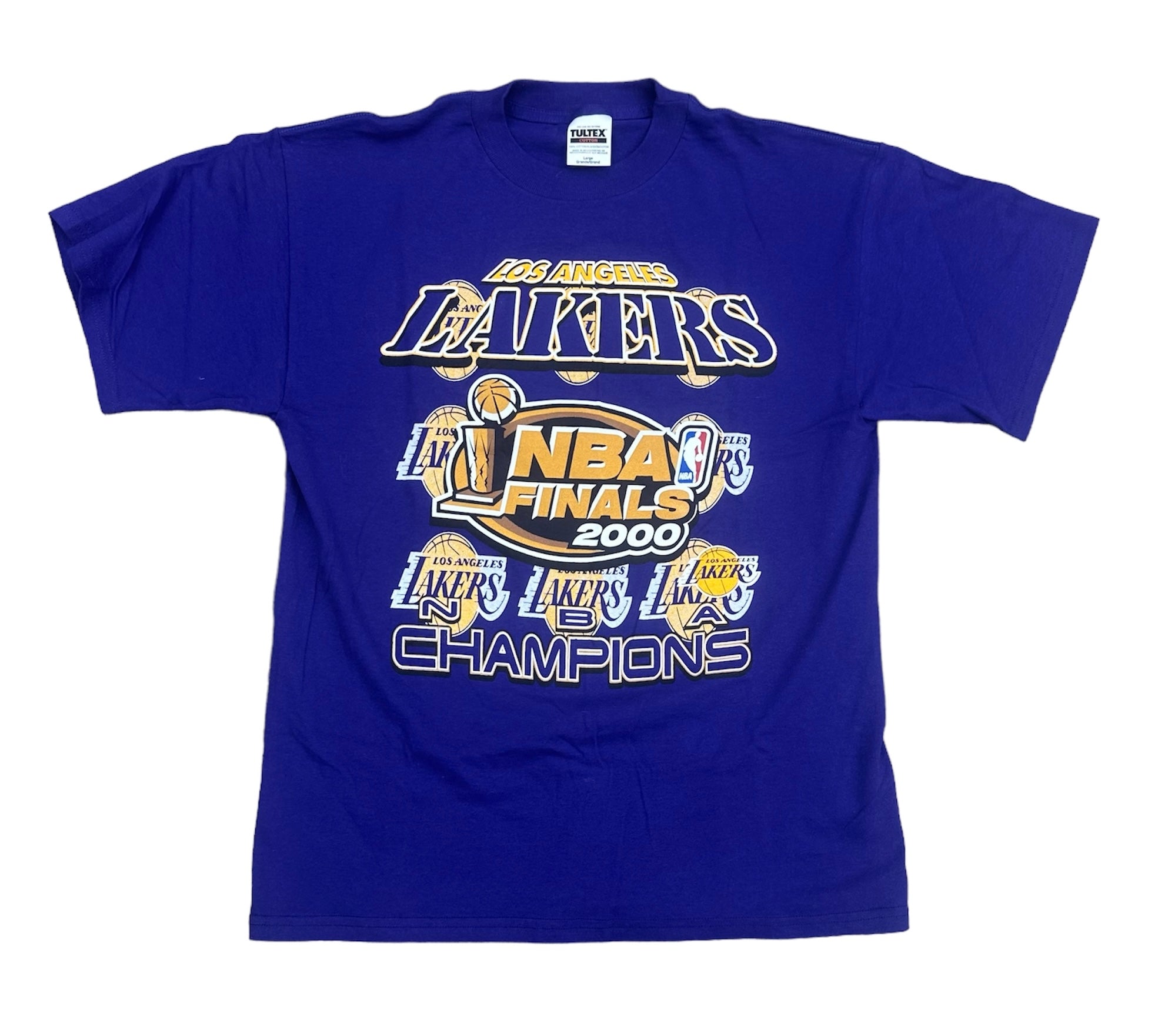 2000 LAKERS NBA FINALS CHAMPS TEE (LR)