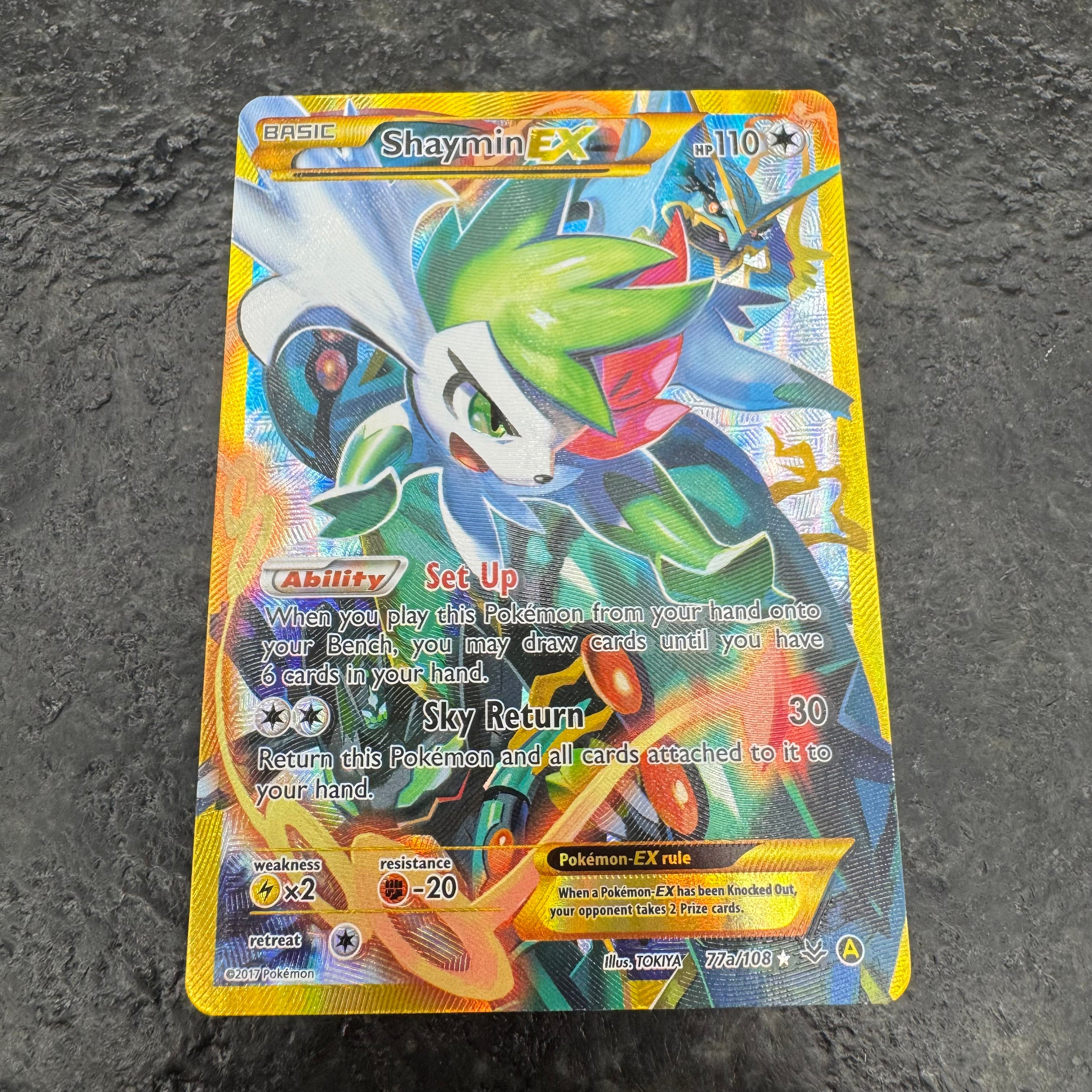 SHAYMIN EX ALT ART PROMO 77A/108 (NM)