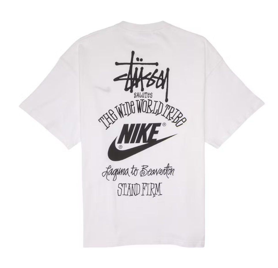 STUSSY WORLDWIDE TRIBE TEE - WHITE
