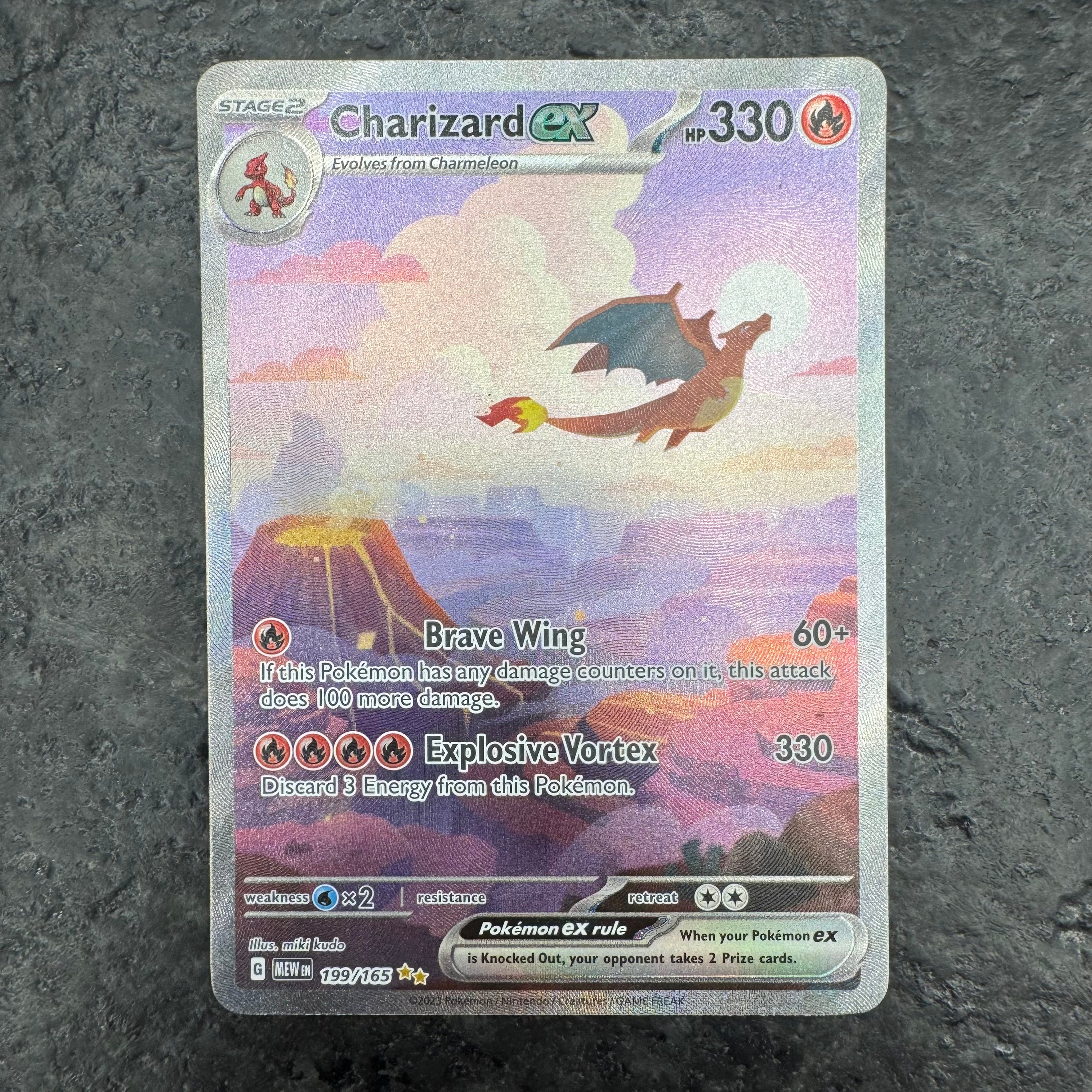 CHARIZARD EX 151 FULL ART 199/165 (NM)