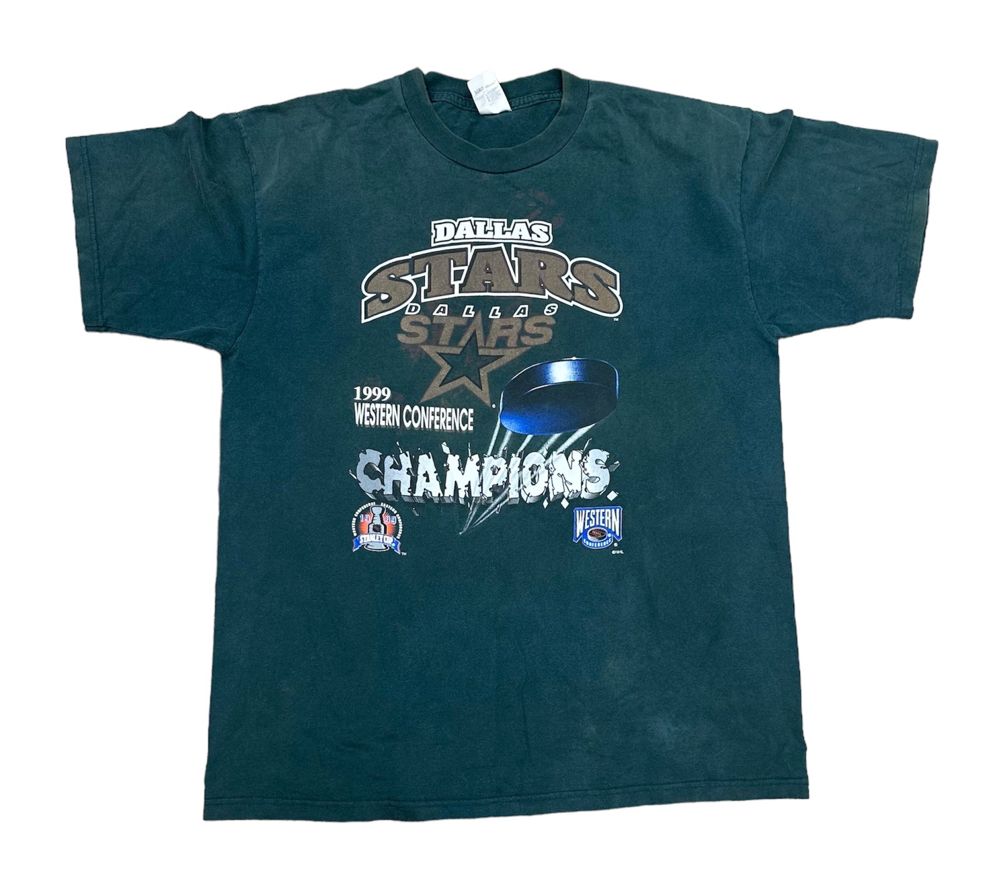 1999 DALLAS STARS WESTERN CONFERENCE CHAMPS TEE (LR)