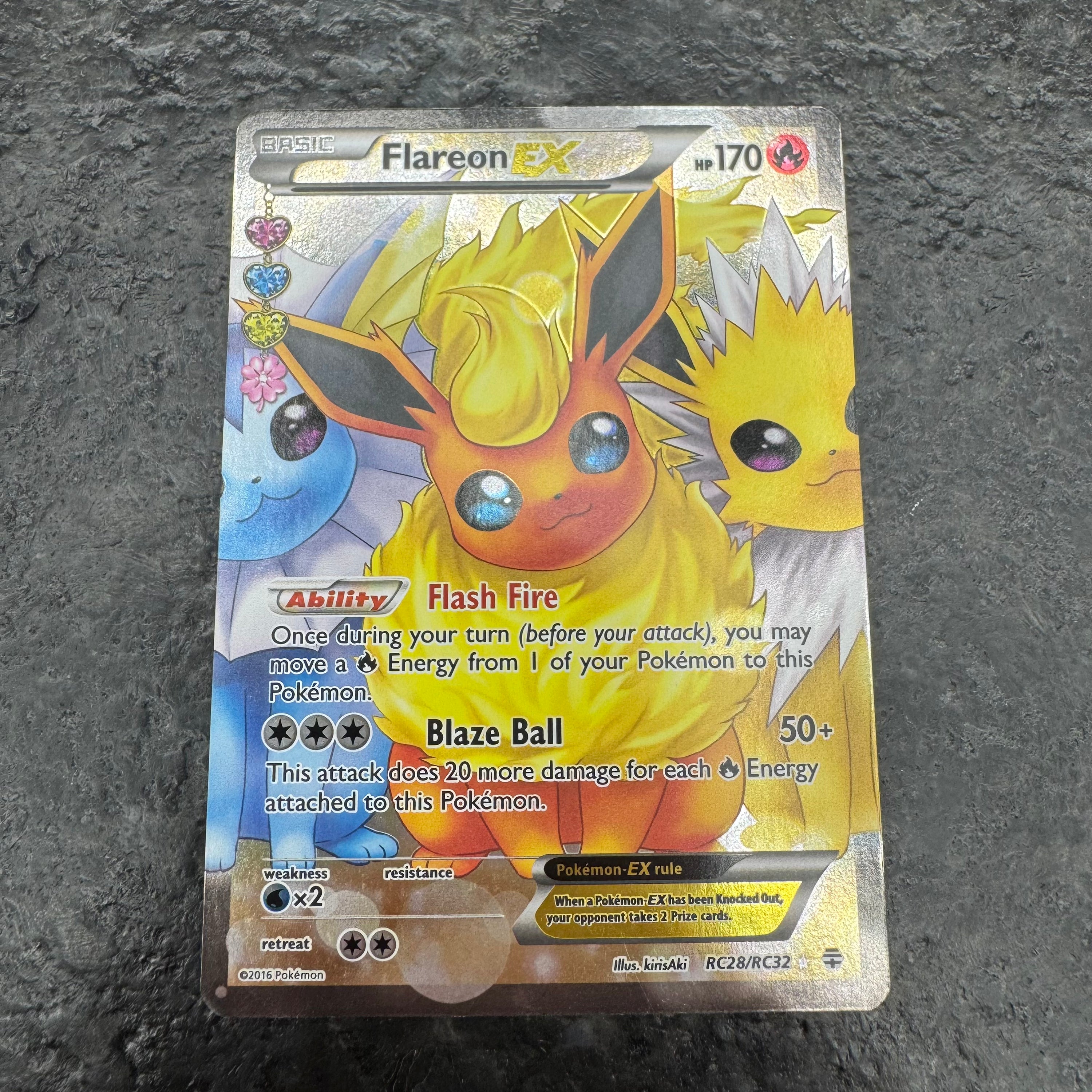 FLAREON EX FULL ART RC28/RC32 (LP)