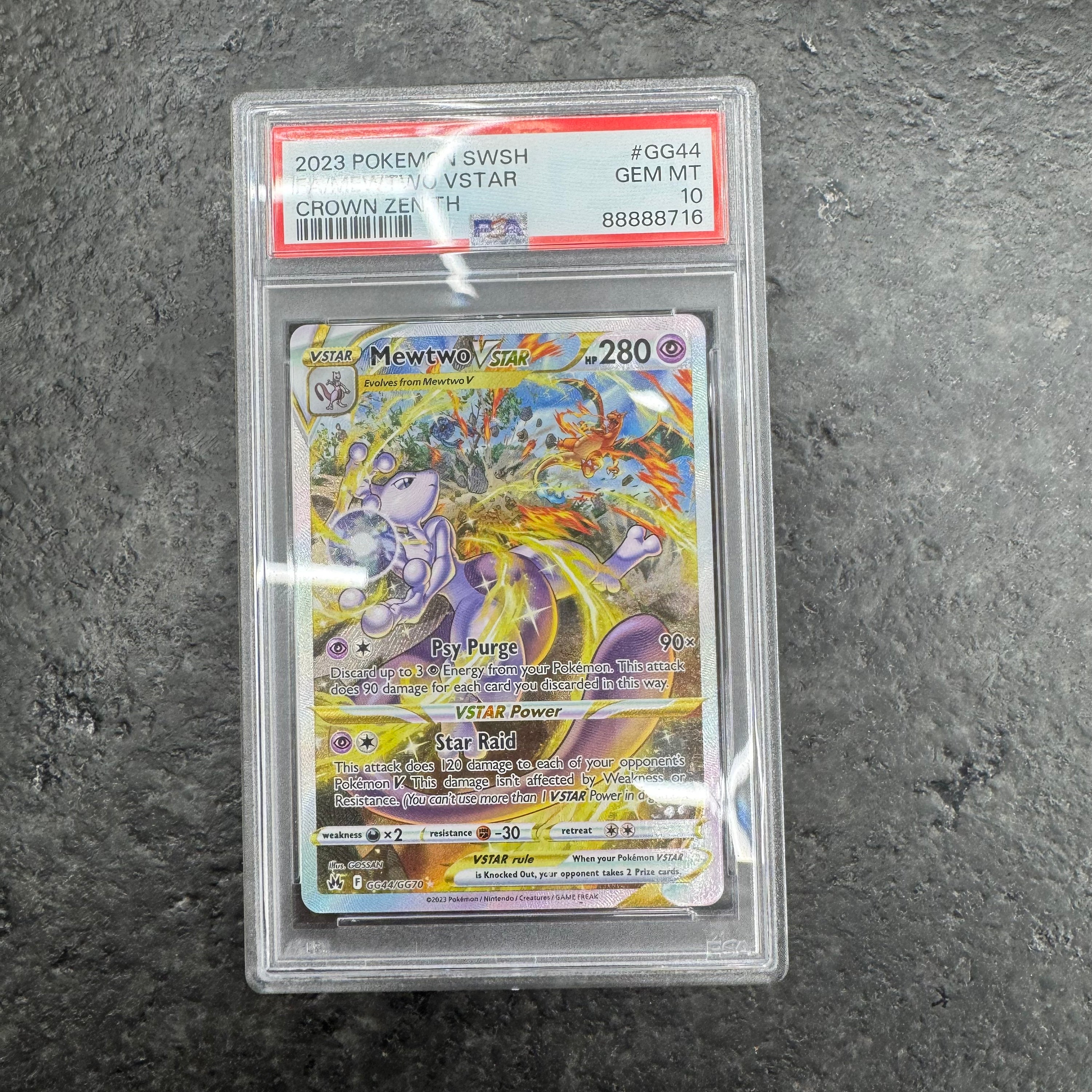MEWTWO VSTAR GG44/GG70 PSA 10