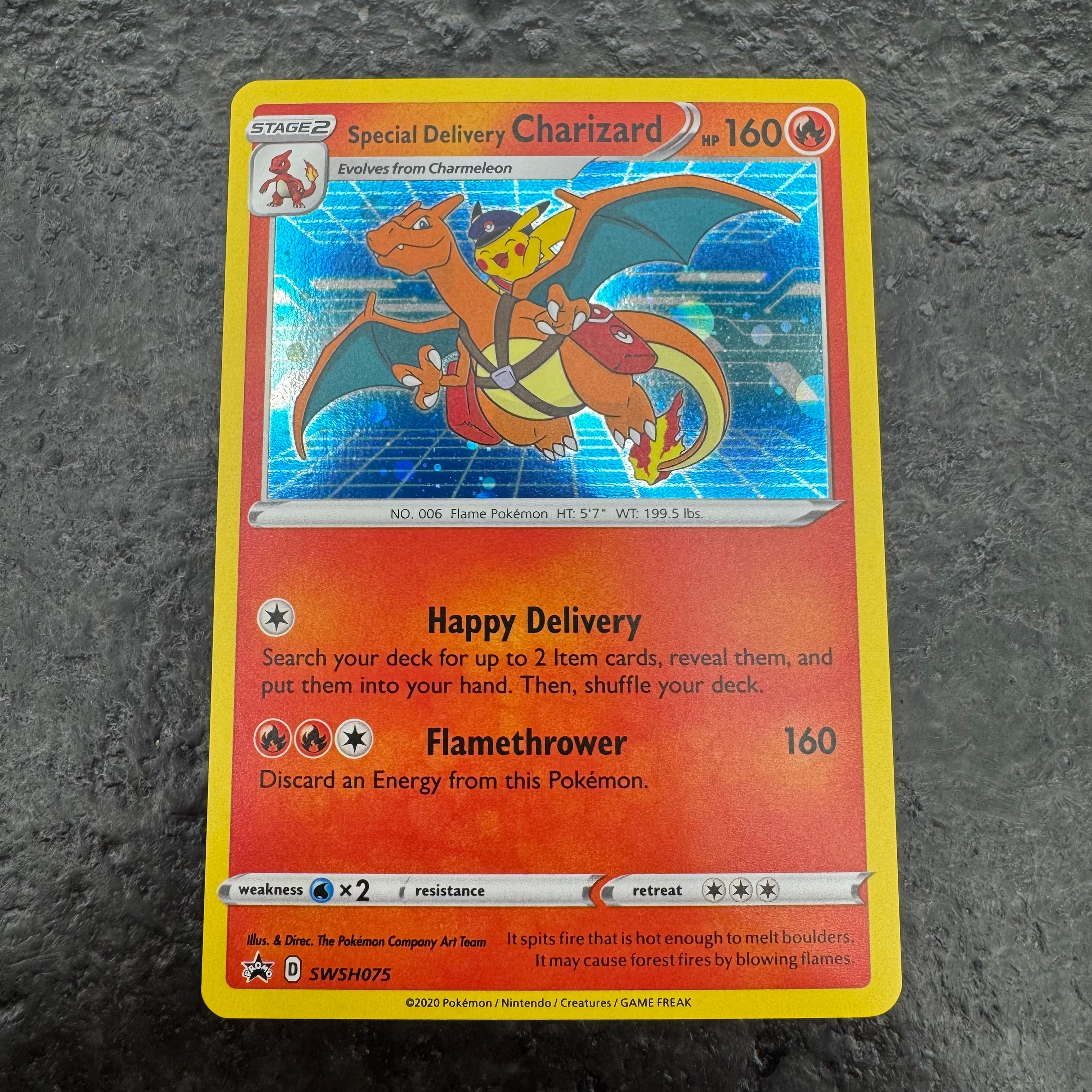 SPECIAL DELIVERY CHARIZARD PROMO SWSH075 (NM)