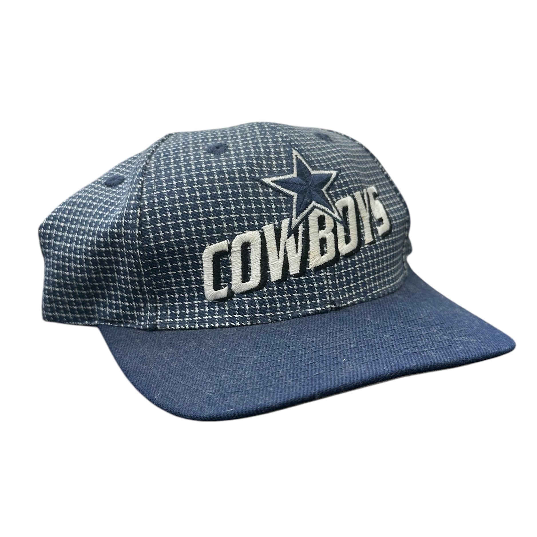 90’S LOGO ATHLETIC DALLS COWBOYS PLAID SNAPBACK