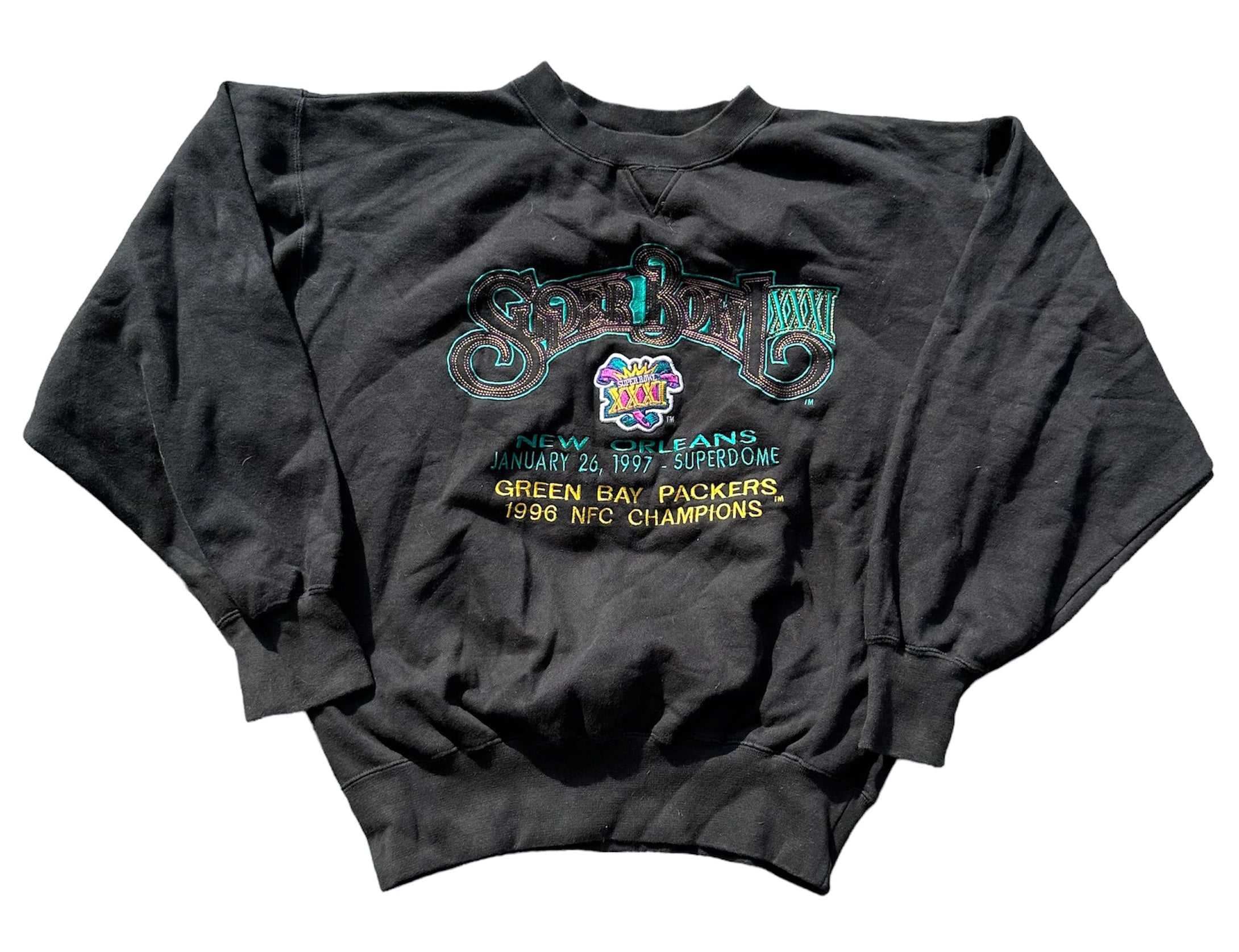 1996 GREEN BAY PACKERS NFC CHAMPS CREWNECK (LR)