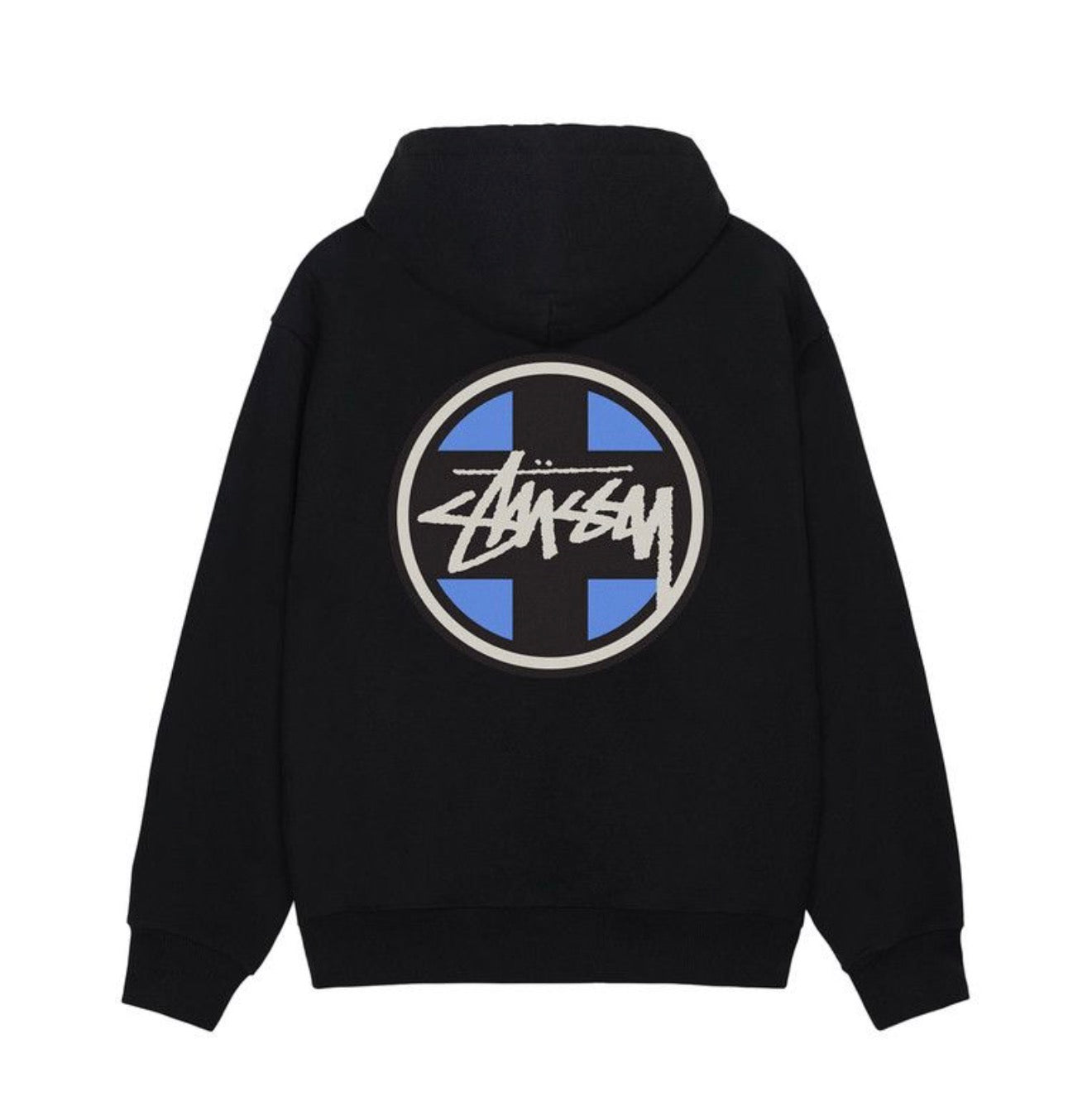 STUSSY CROSS DOT HOODIE “BLACK”