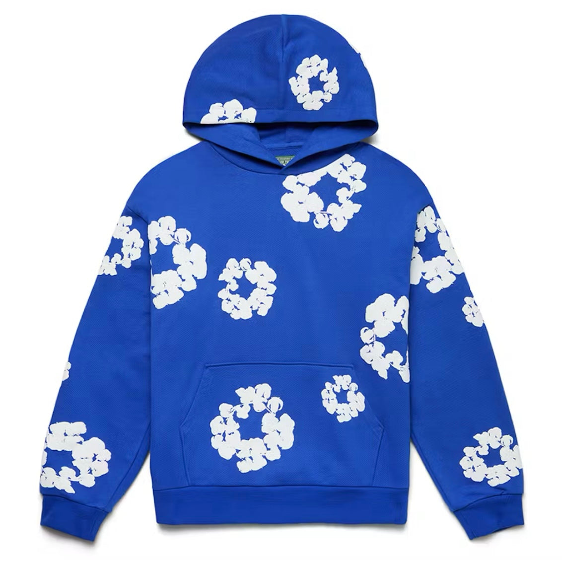 DENIM TEARS THE COTTON WREATH HOODIE - BLUE