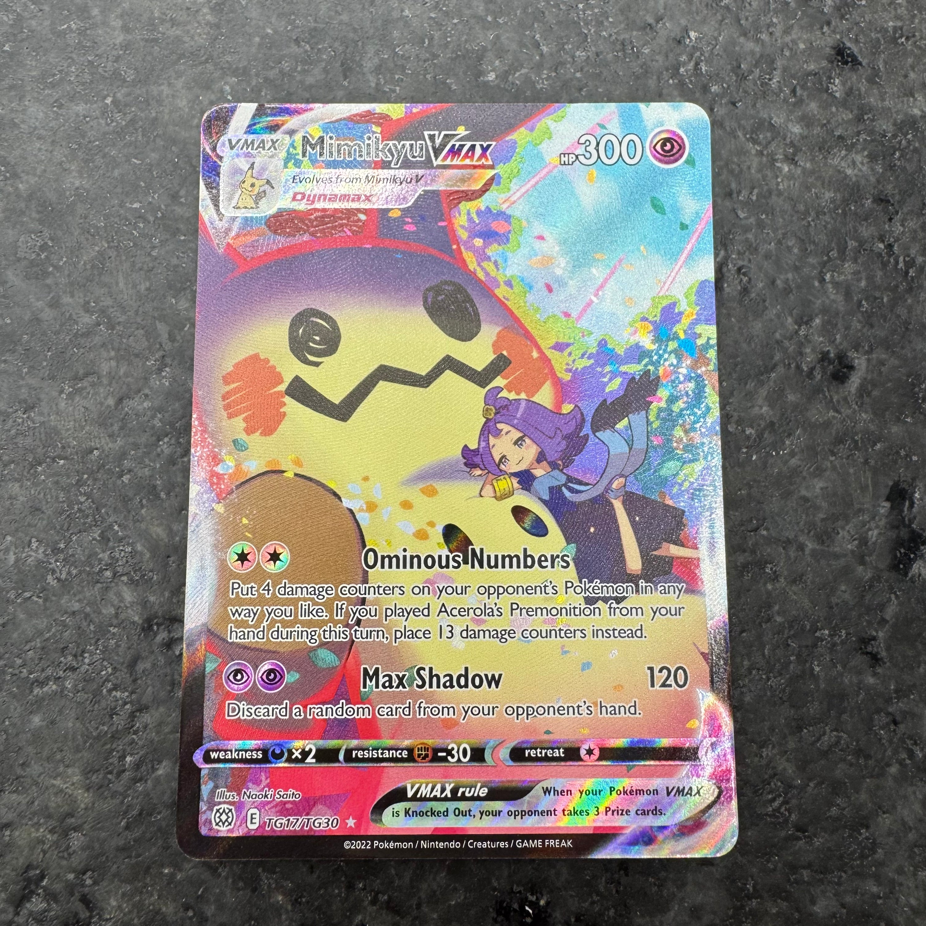 MIMIKYU VMAX TRAINER GALLERY TG17/TG30 (NM)