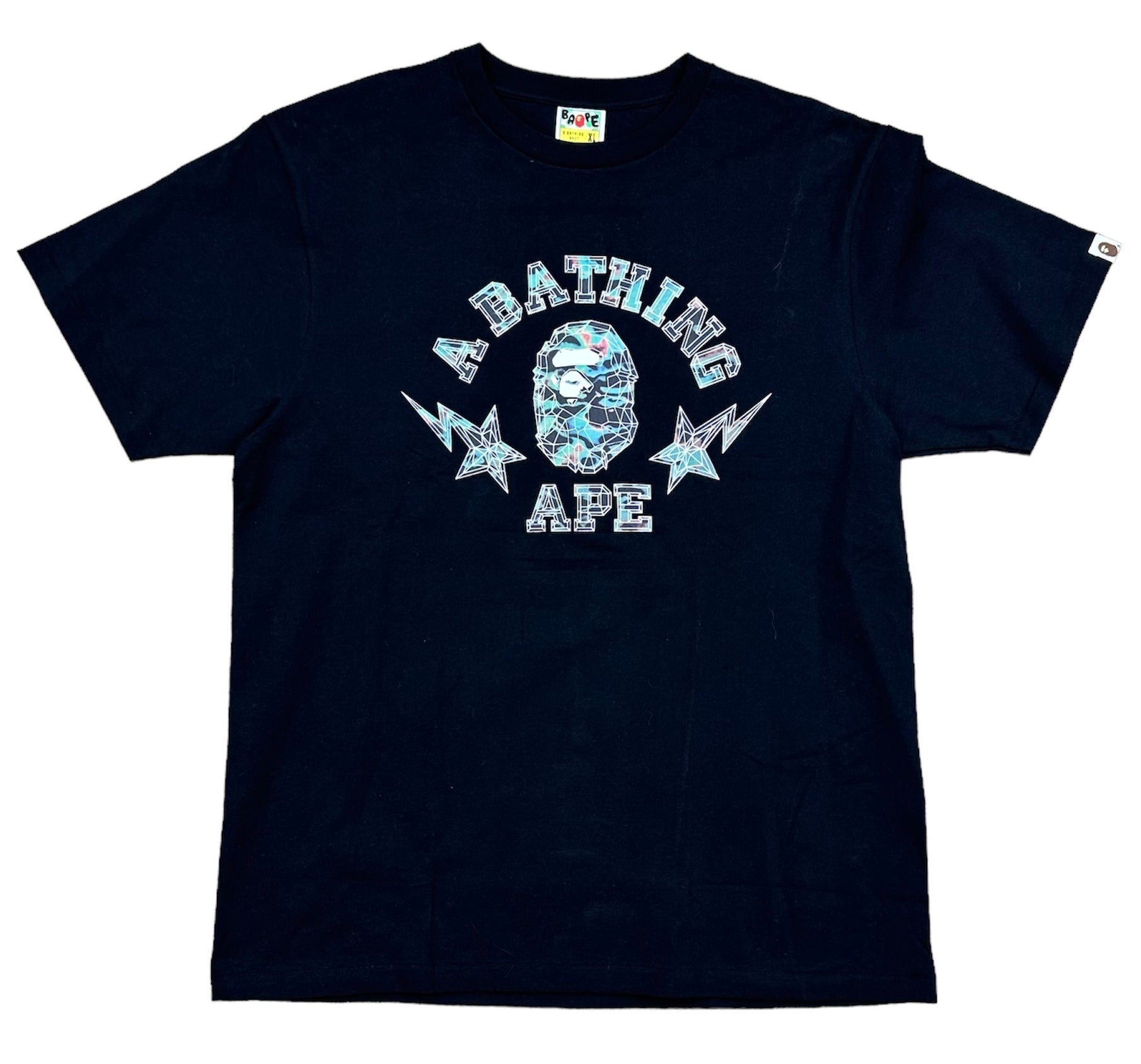 A BATHING APE TEE - BLACK