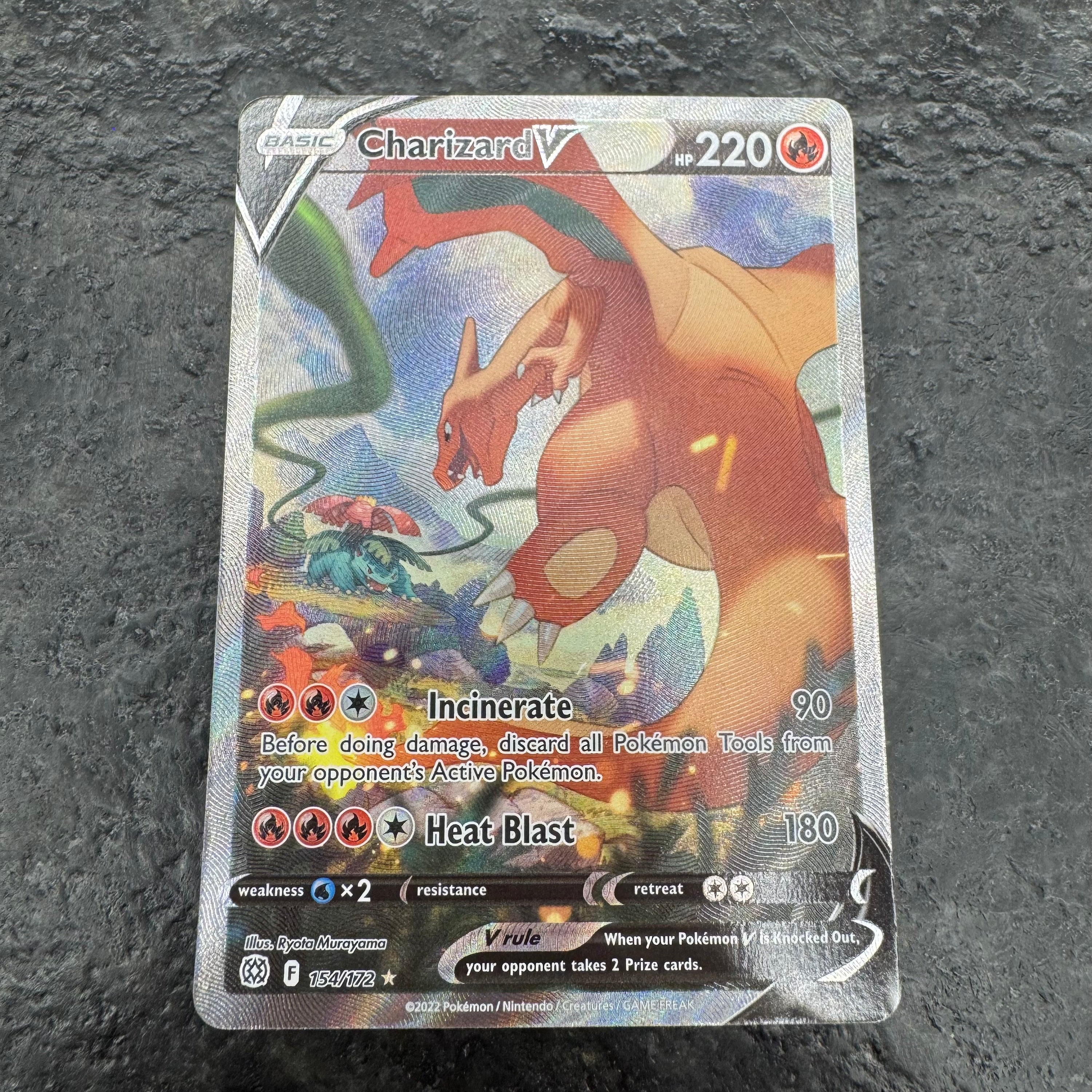 CHARIZARD V ALT ART 154/172 (NM)