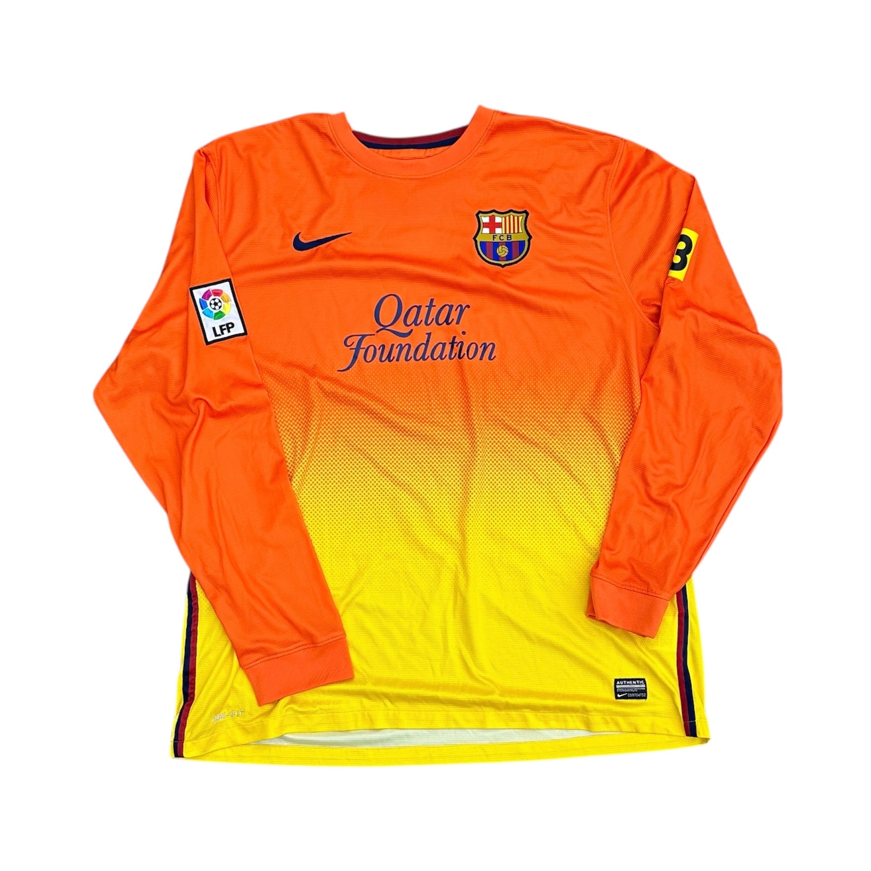 NIKE 11/12 FC BARCELONA LONG SLEEVE AWAY KIT (LR)