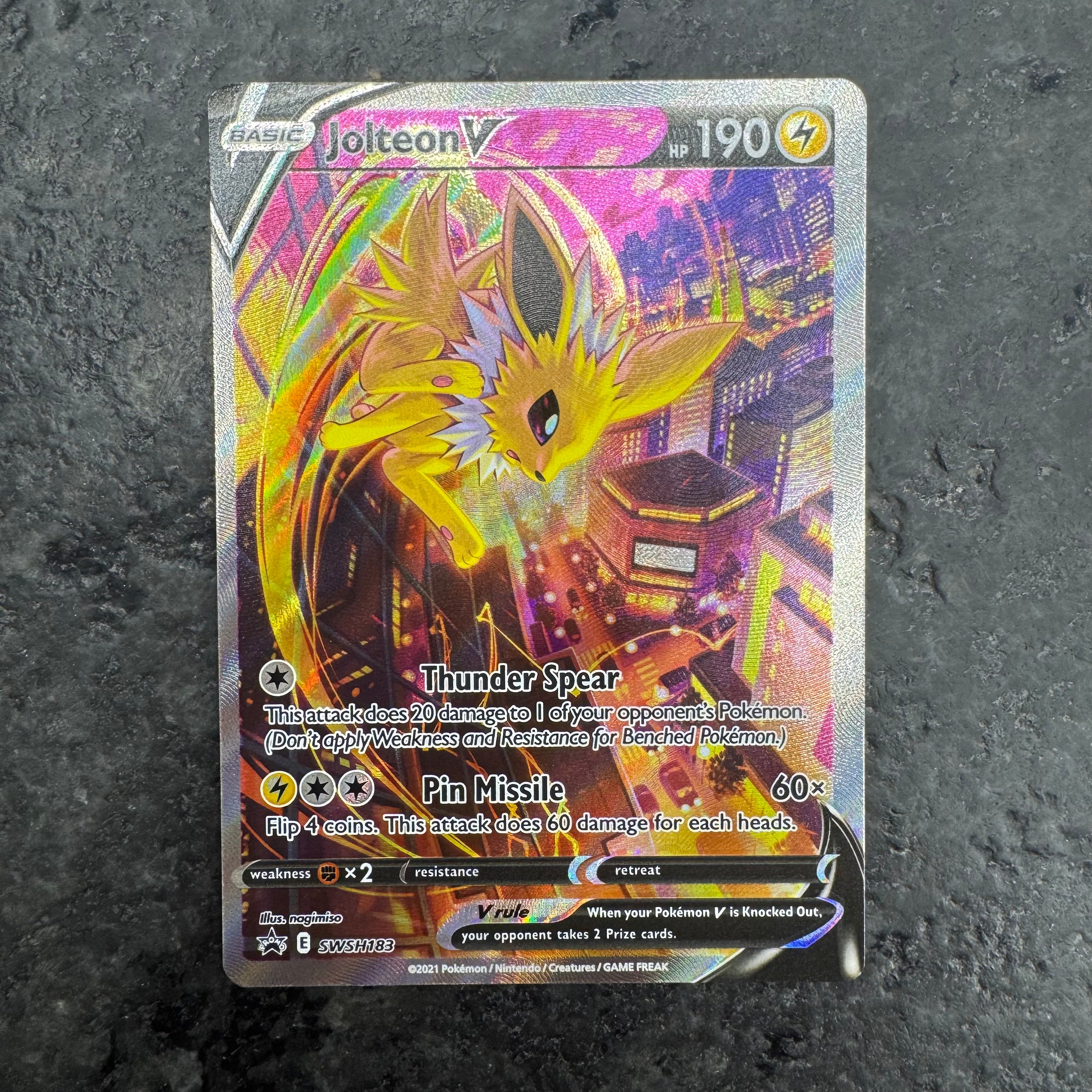 JOLTEON V FULL ART PROMO SWSH183 (NM)