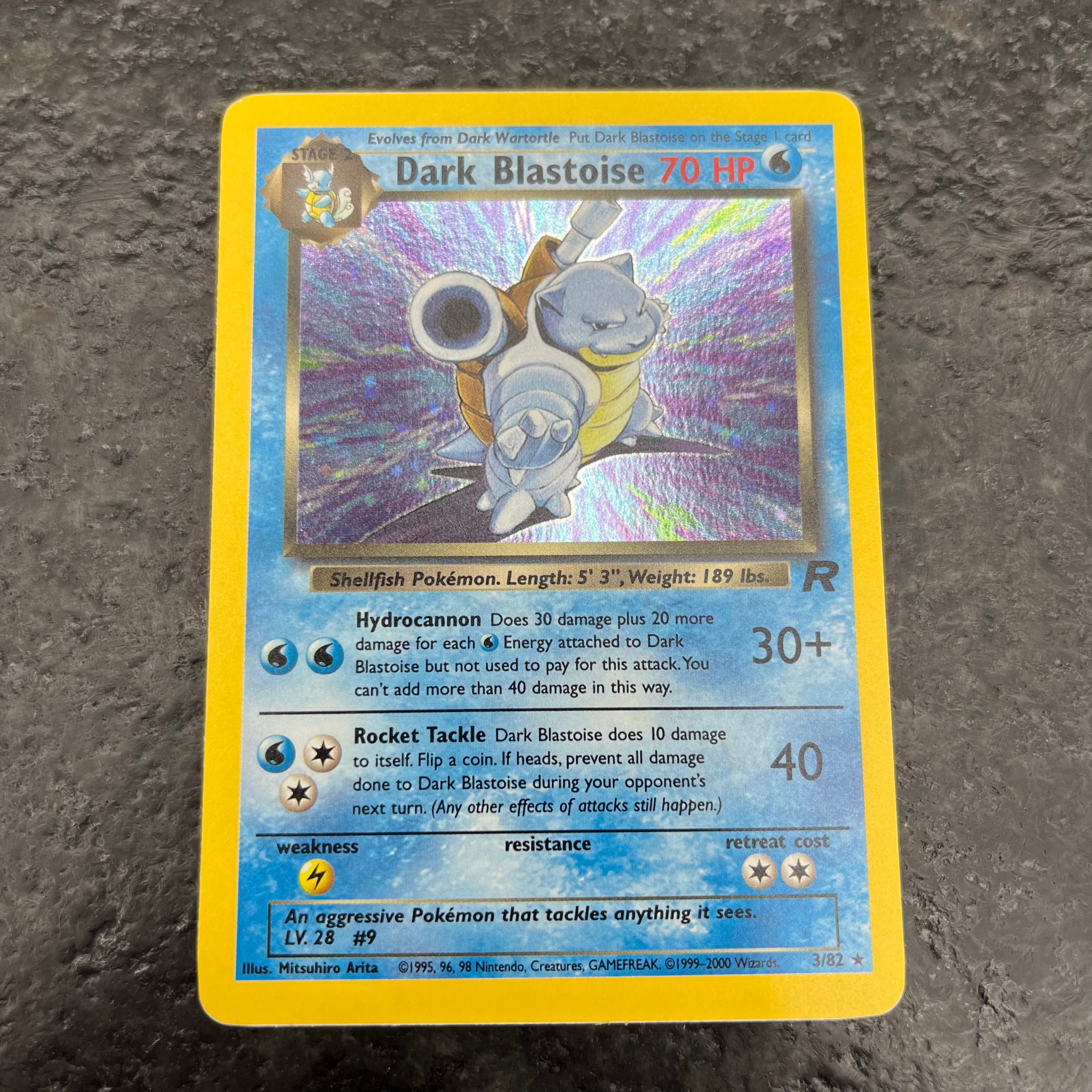 DARK BLASTOISE TEAM ROCKET HOLO 3/82 (LP-NM)