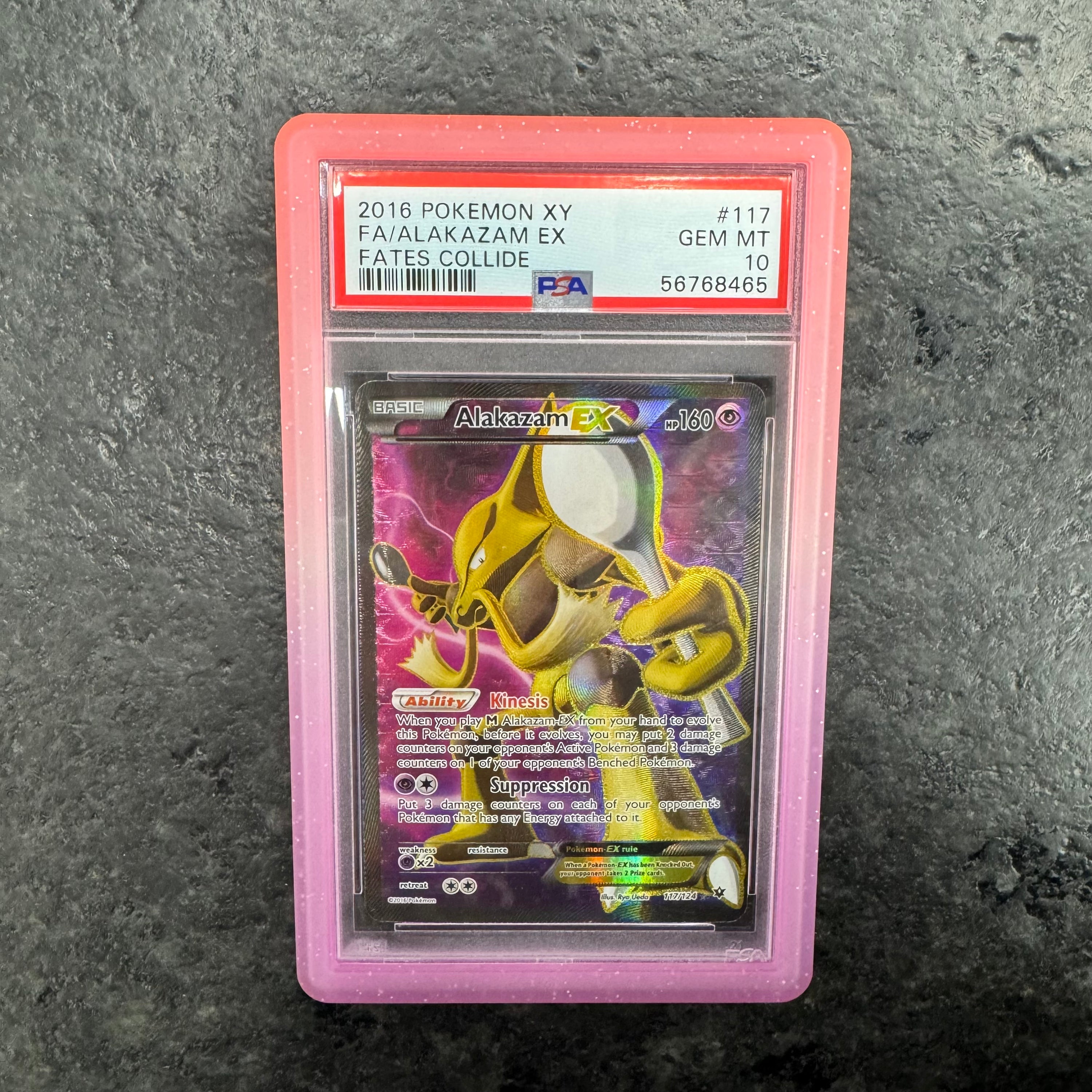 ALAKAZAM EX FULL ART 117/124 PSA 10