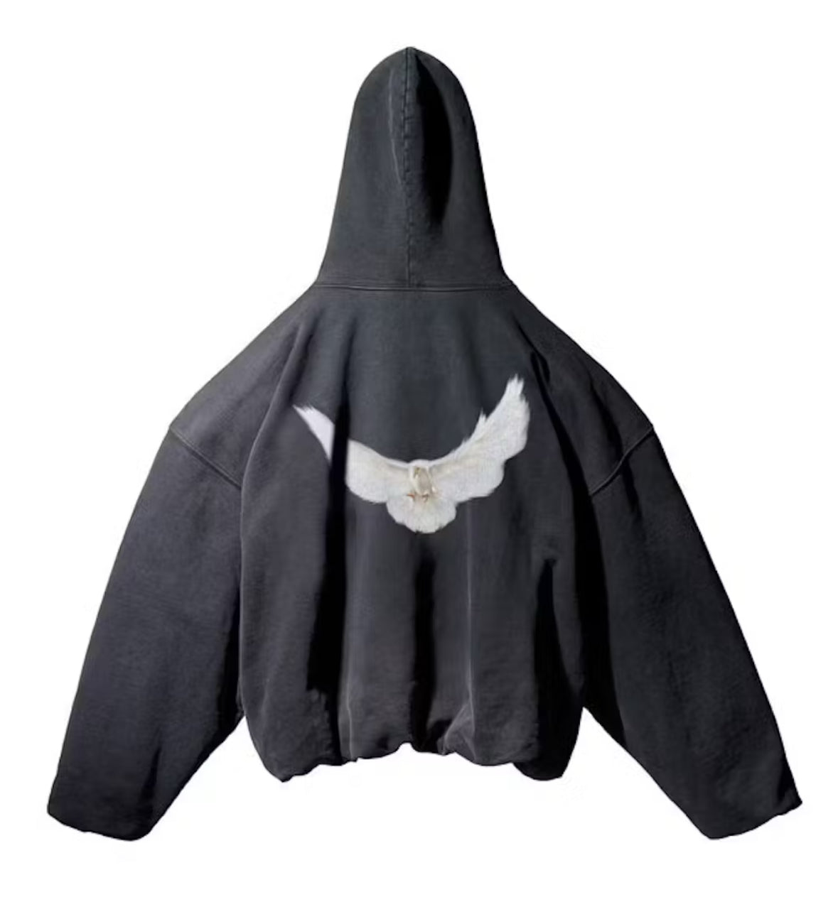 YEEZY GAP BALENCIAGA DOVE HOODIE - WASHED BLACK