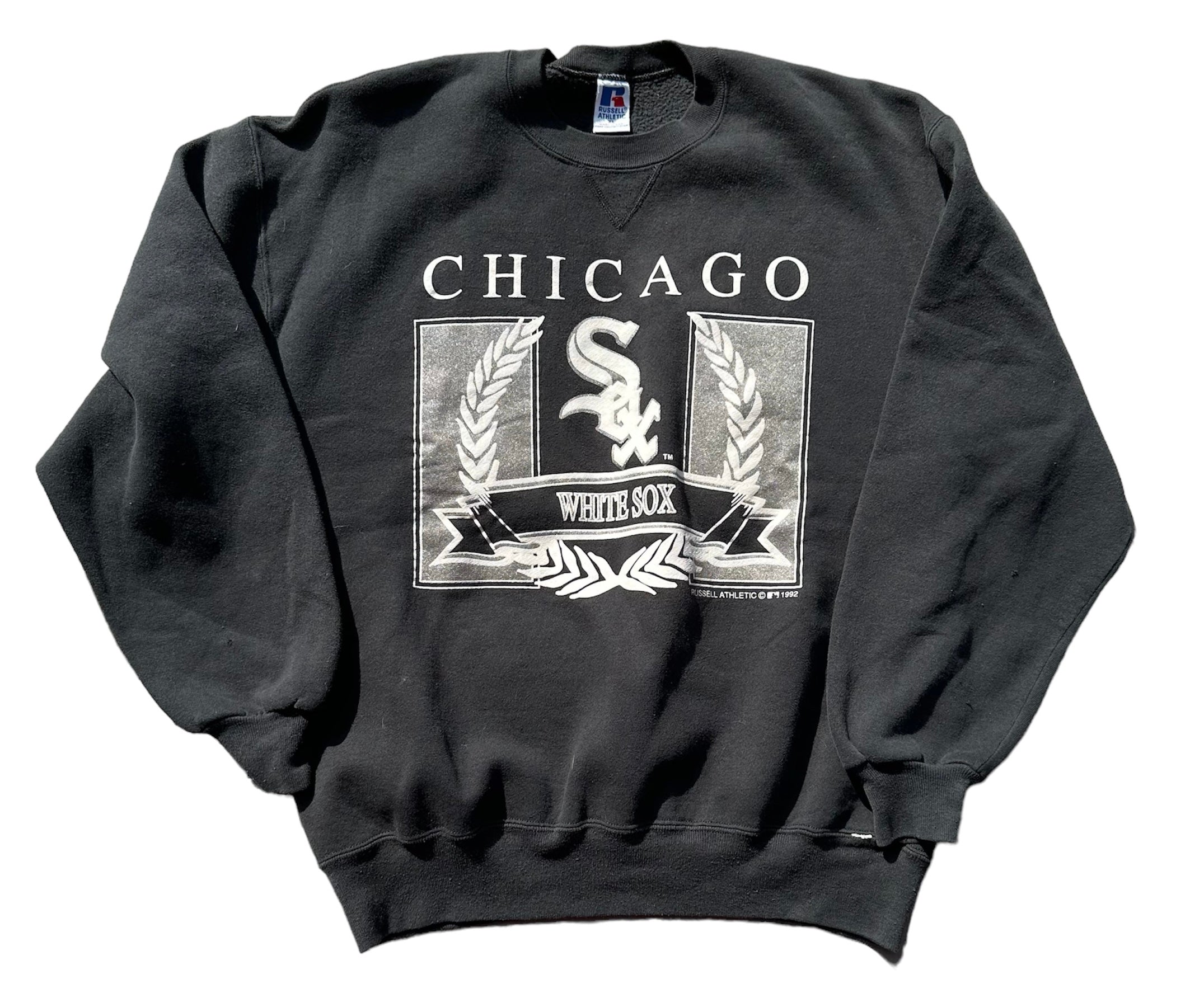 1992 RUSSEL ATHLETIC CHICAGO WHITE SOX CREWNECK (LR)