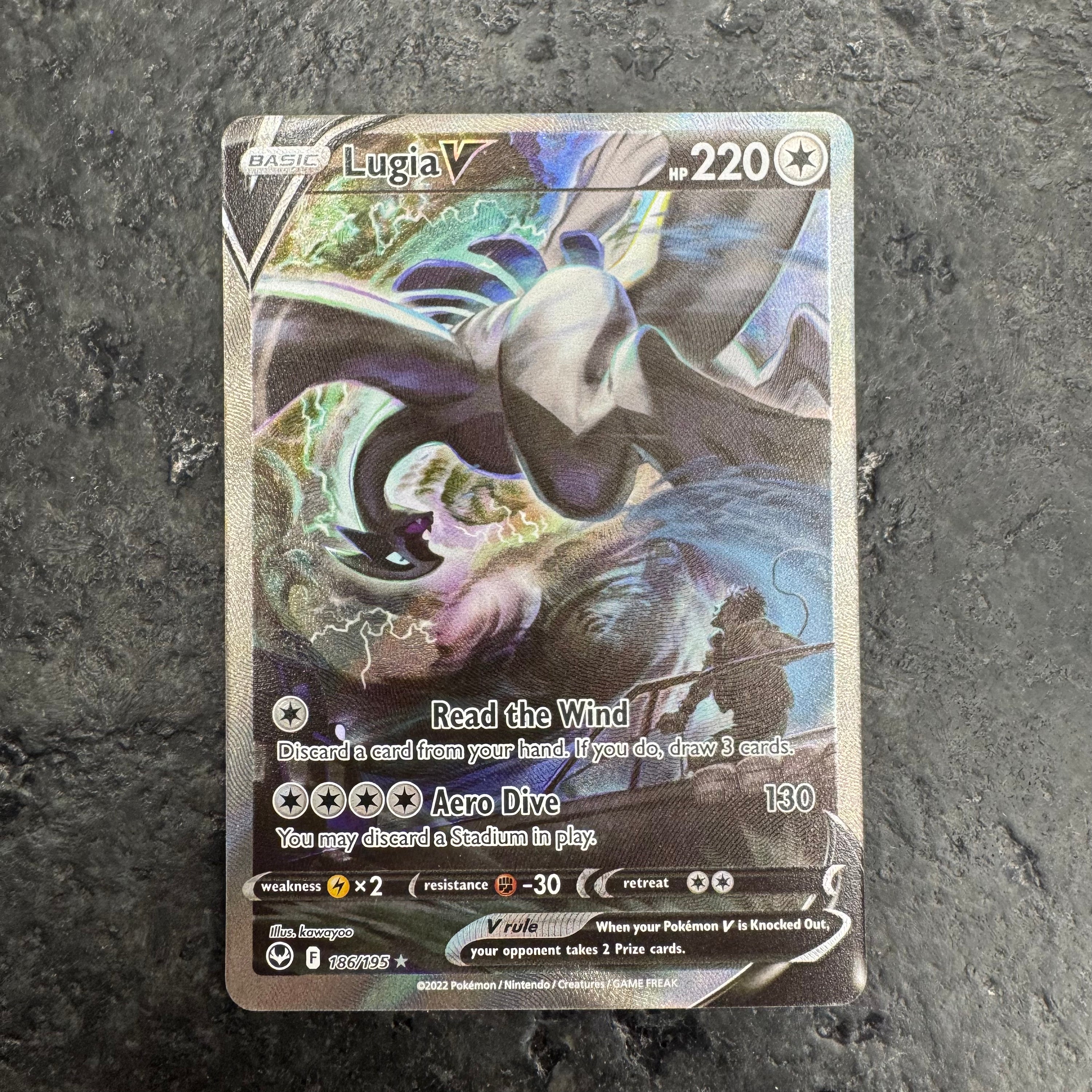 LUGIA V ALT ART SILVER TEMPEST 186/195 (NM)