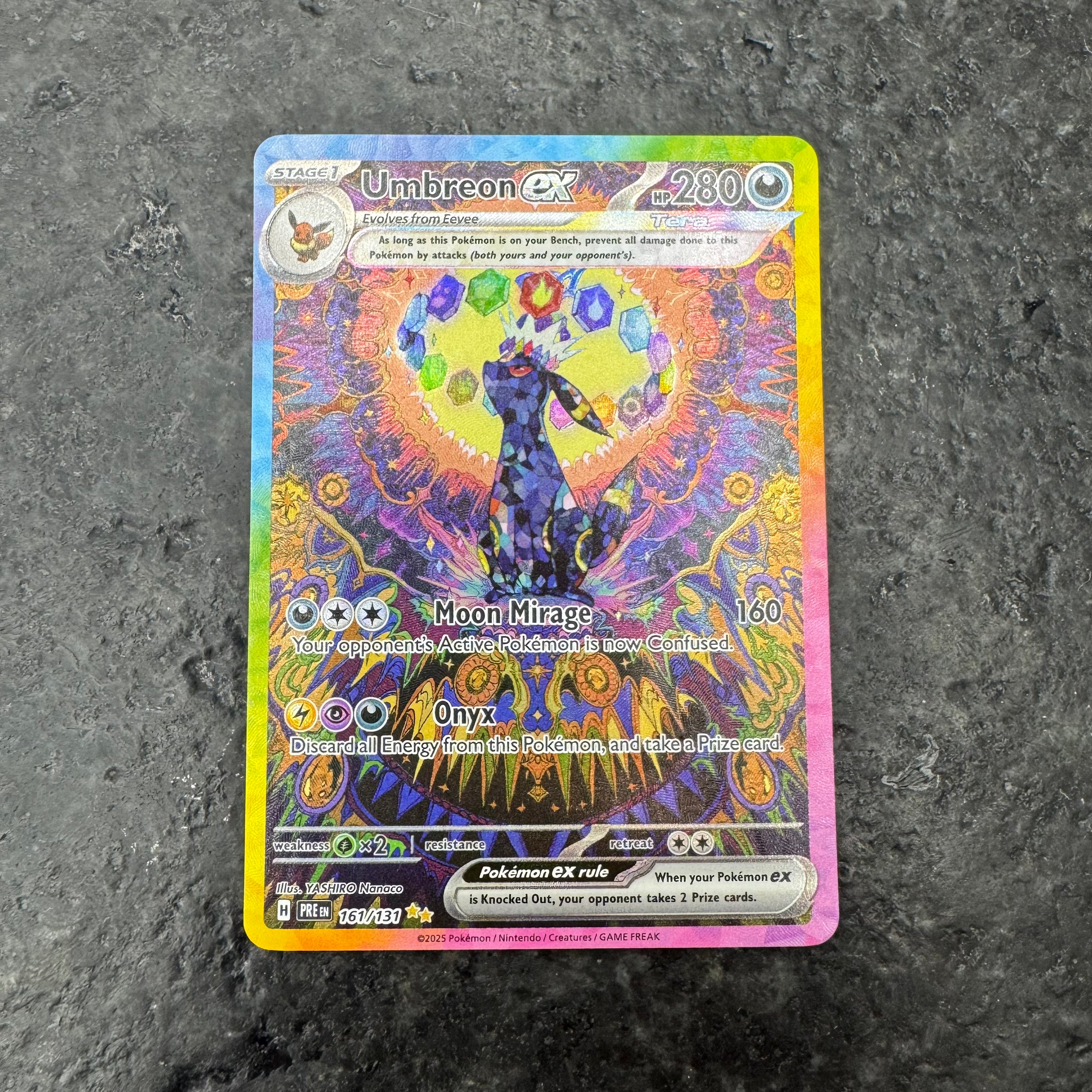 UMBREON EX PRISMATIC EVOLUTIONS SIR 161/131 (NM)