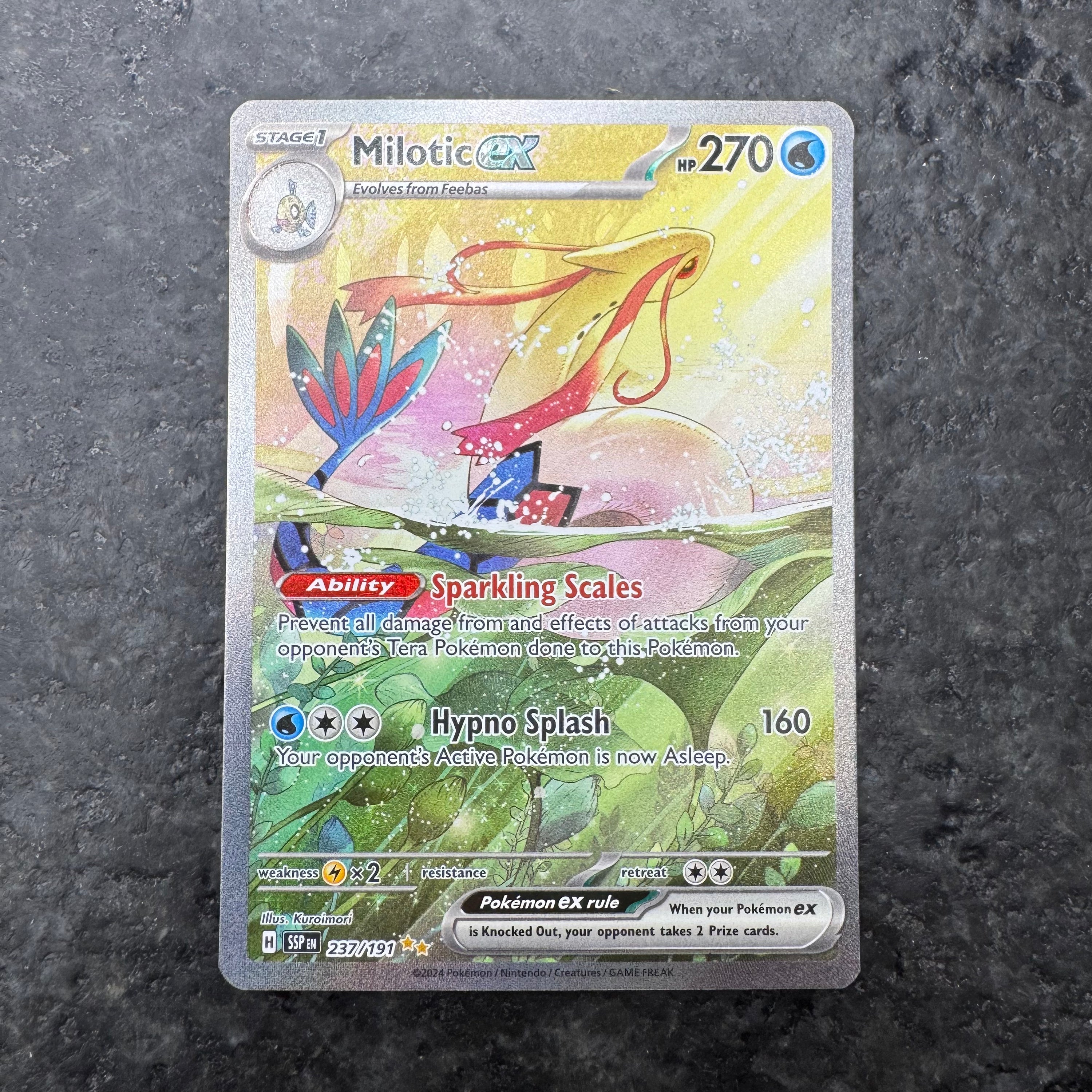 MILOTIC EX ILLUSTRATION RARE 237/191 (NM)