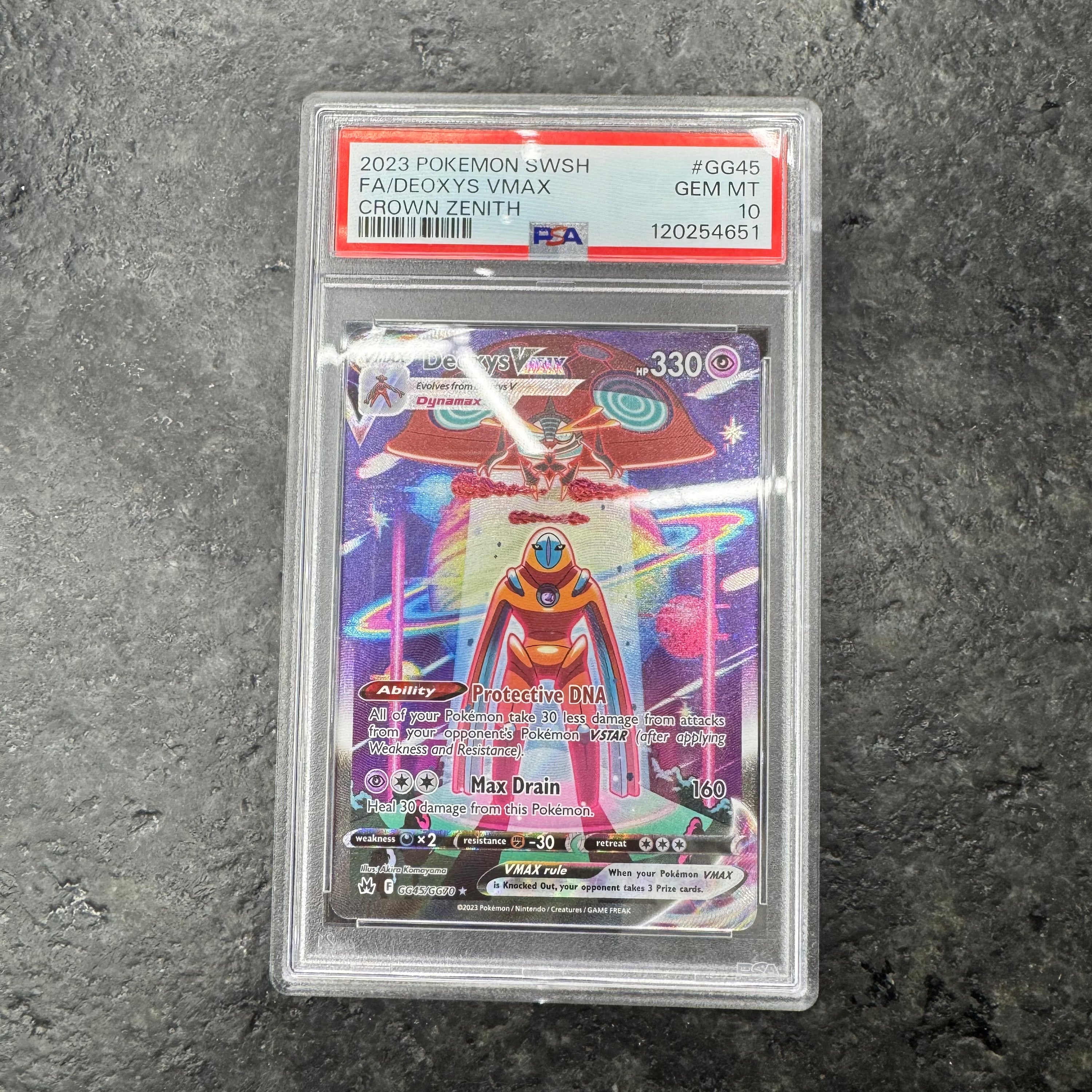 DEOXYS VMAX GG45 CROWN ZENITH PSA 10