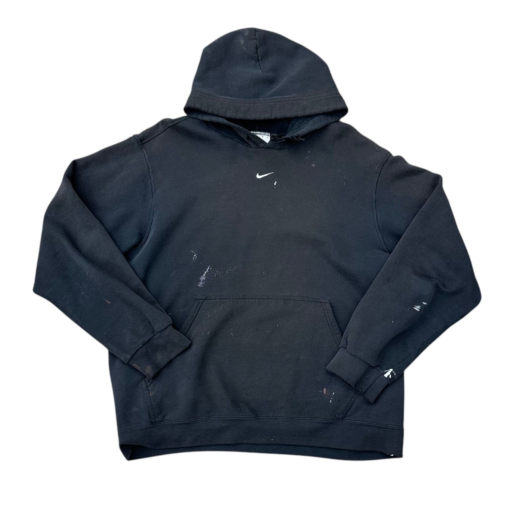 2000’S GRAY TAG NIKE CENTER SWOOSH HOODIE (LR)