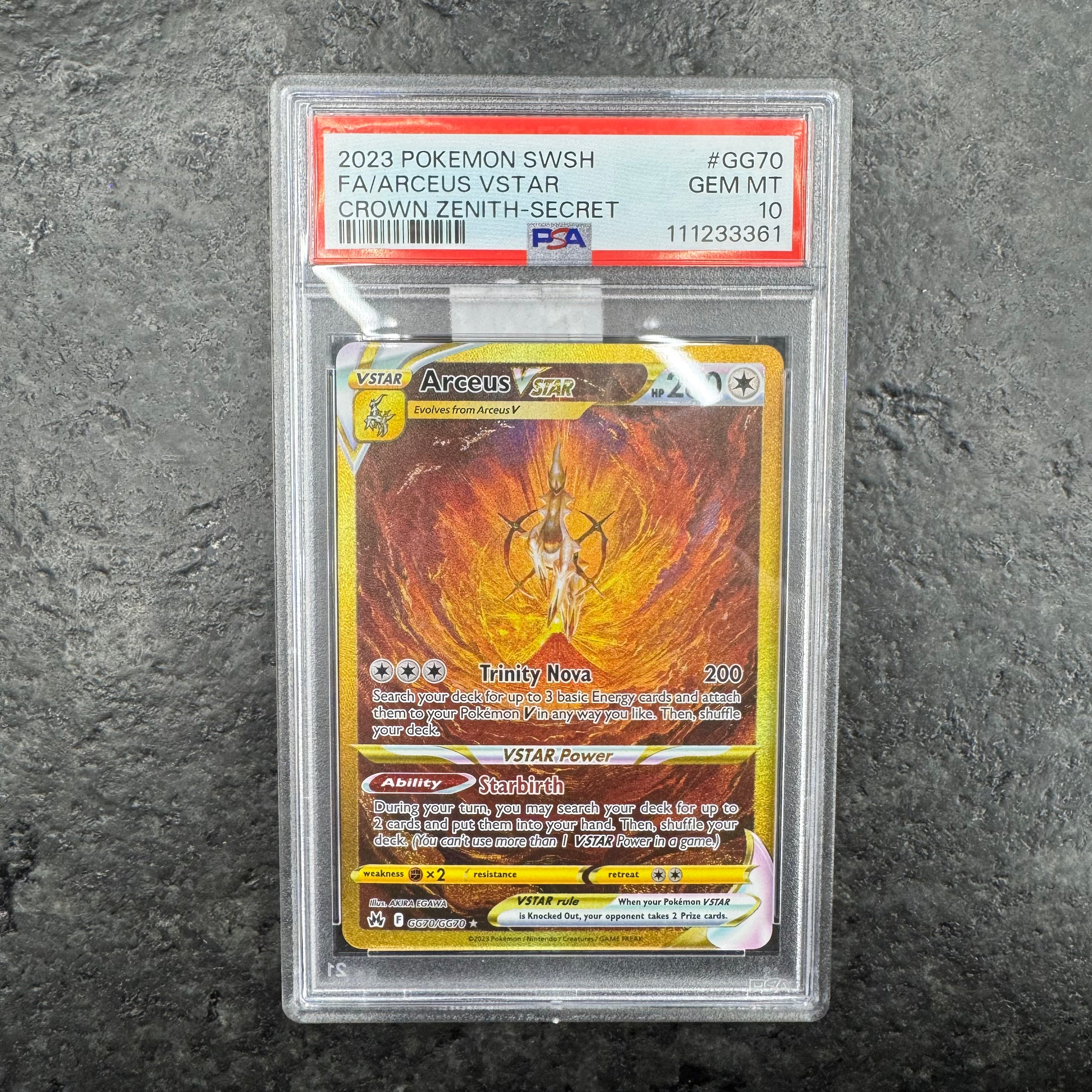 ARCEUS VSTAR GG70 PSA 10
