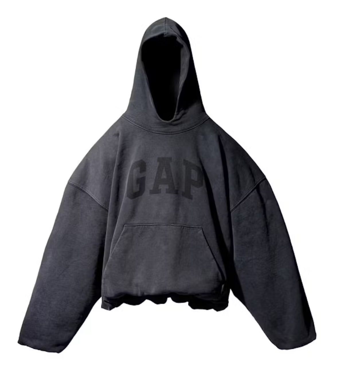 YEEZY GAP BALENCIAGA DOVE HOODIE - WASHED BLACK