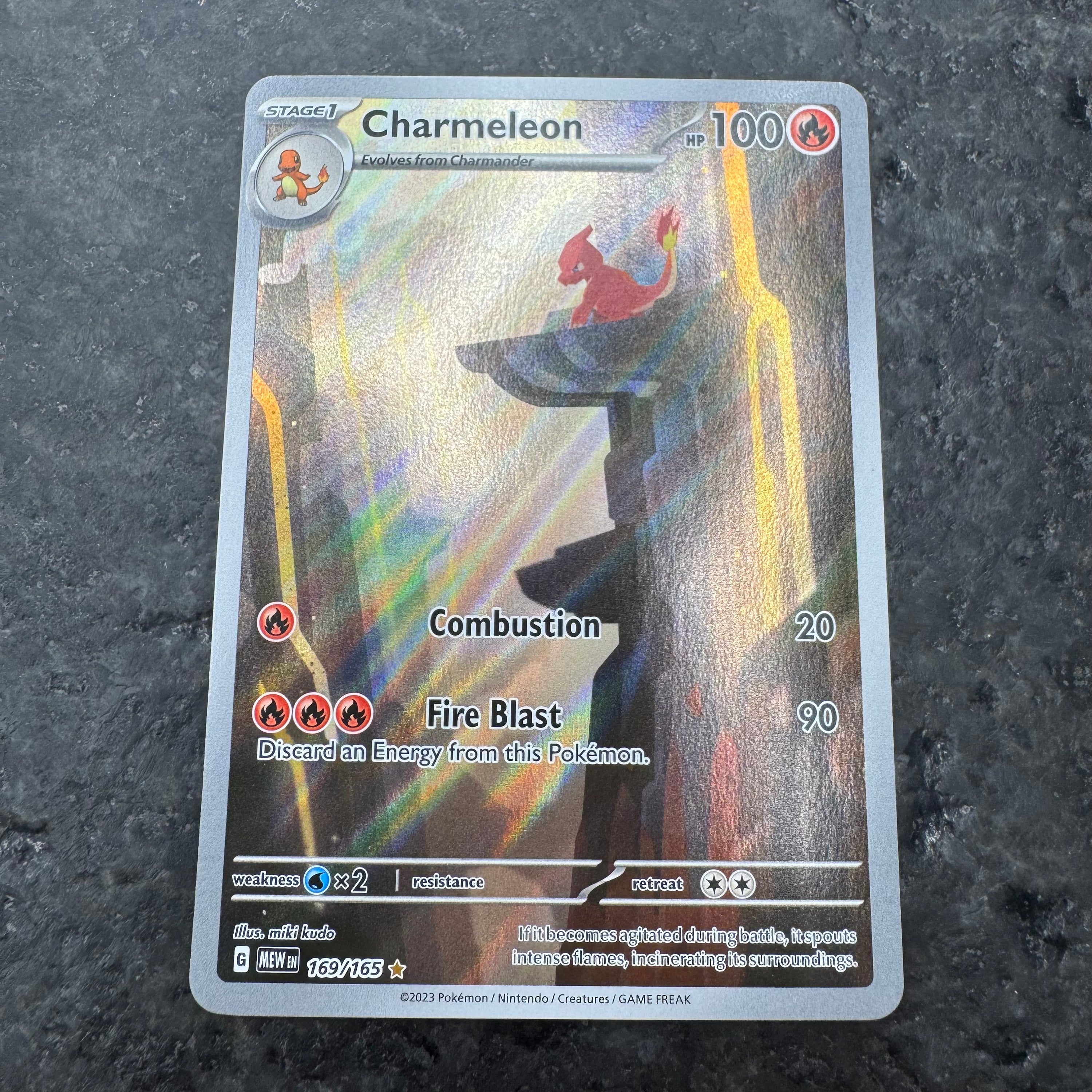CHARMELEON FULL ART 169/165 (NM)
