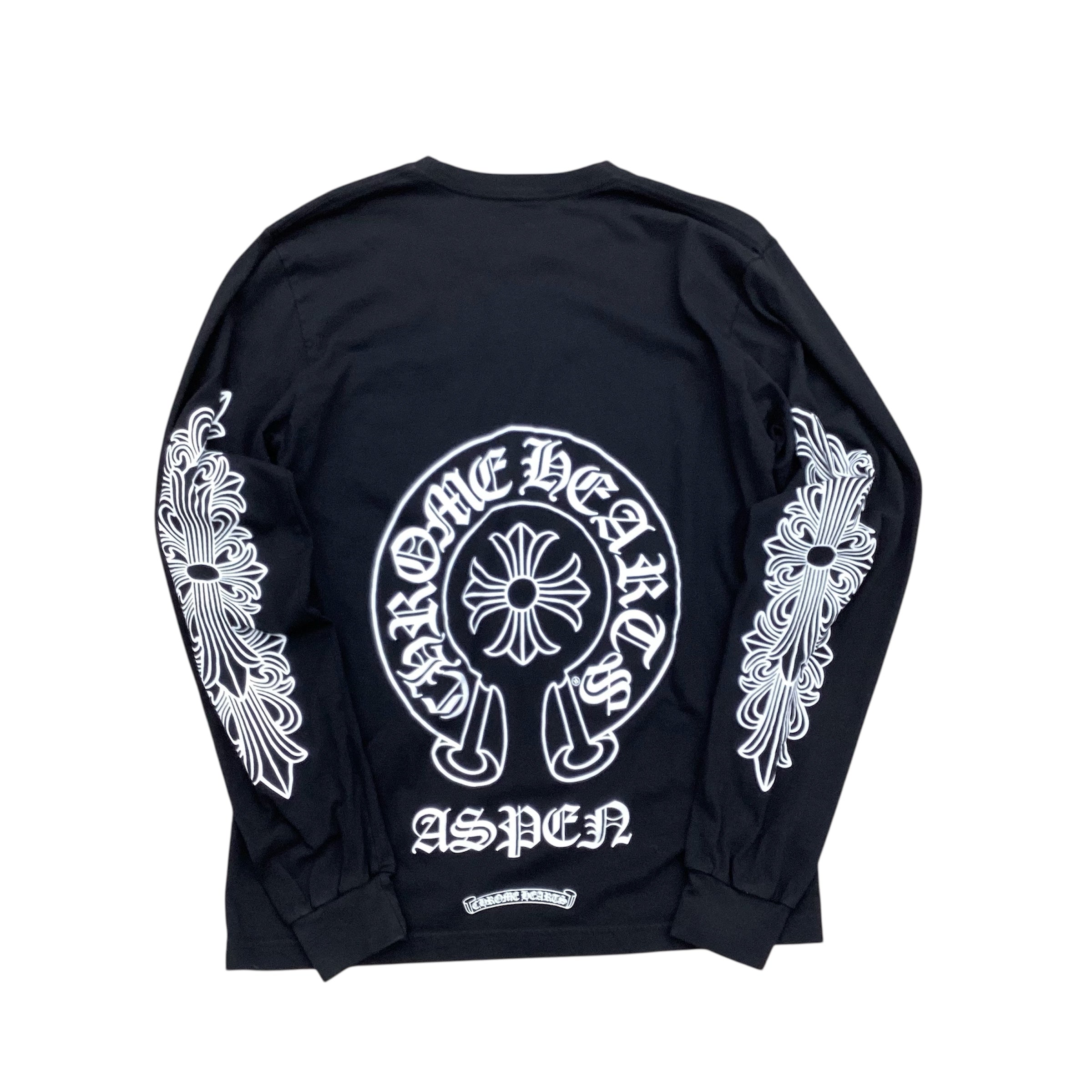 CHROME HEARTS ASPEN EXCLUSIVE FLORAL HORSESHOE LOGO L/S