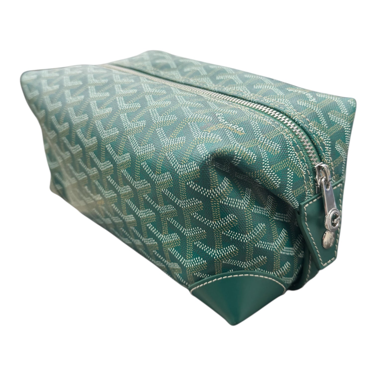 GOYARD GREEN 25 BOEING TOILETRY BAG