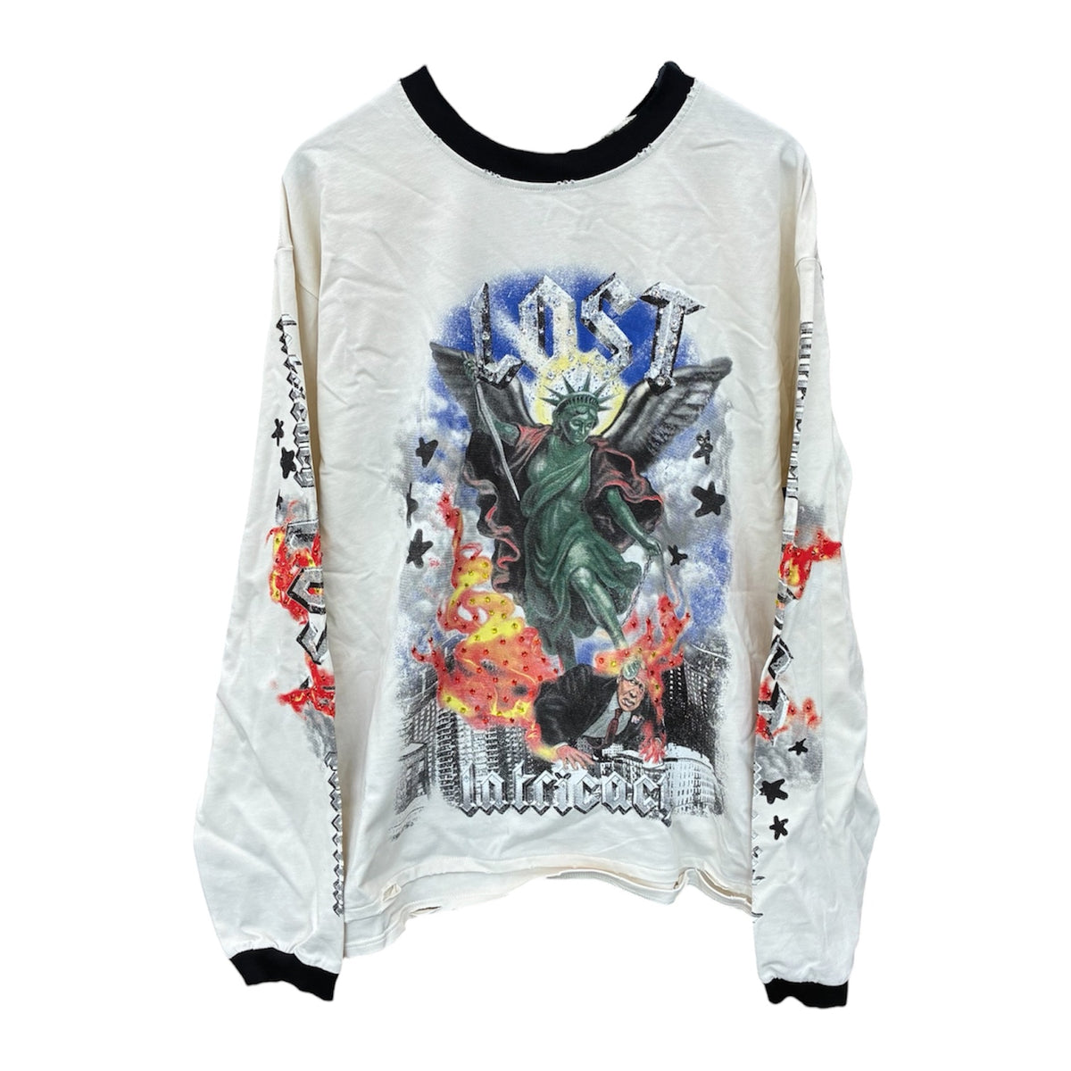 LOST INTRICACY “STATUE OF LIBERTY” STUDDED LONGSLEEVE