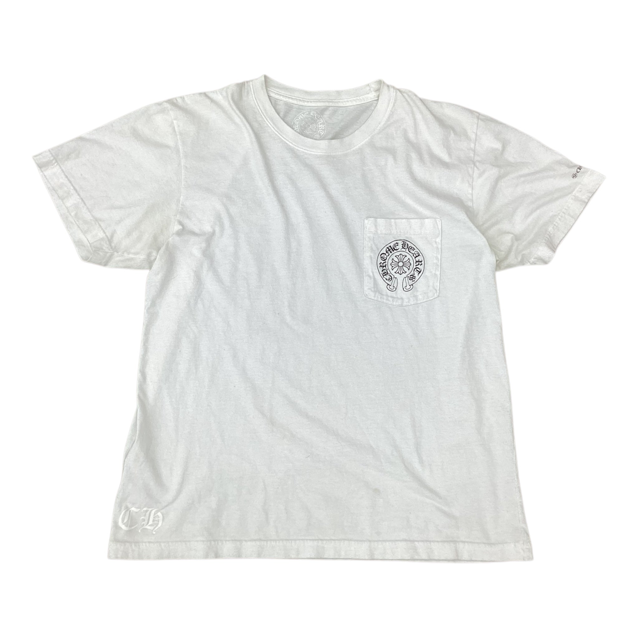 CHROME HEARTS HORSESHOE LOGO TEE - WHITE