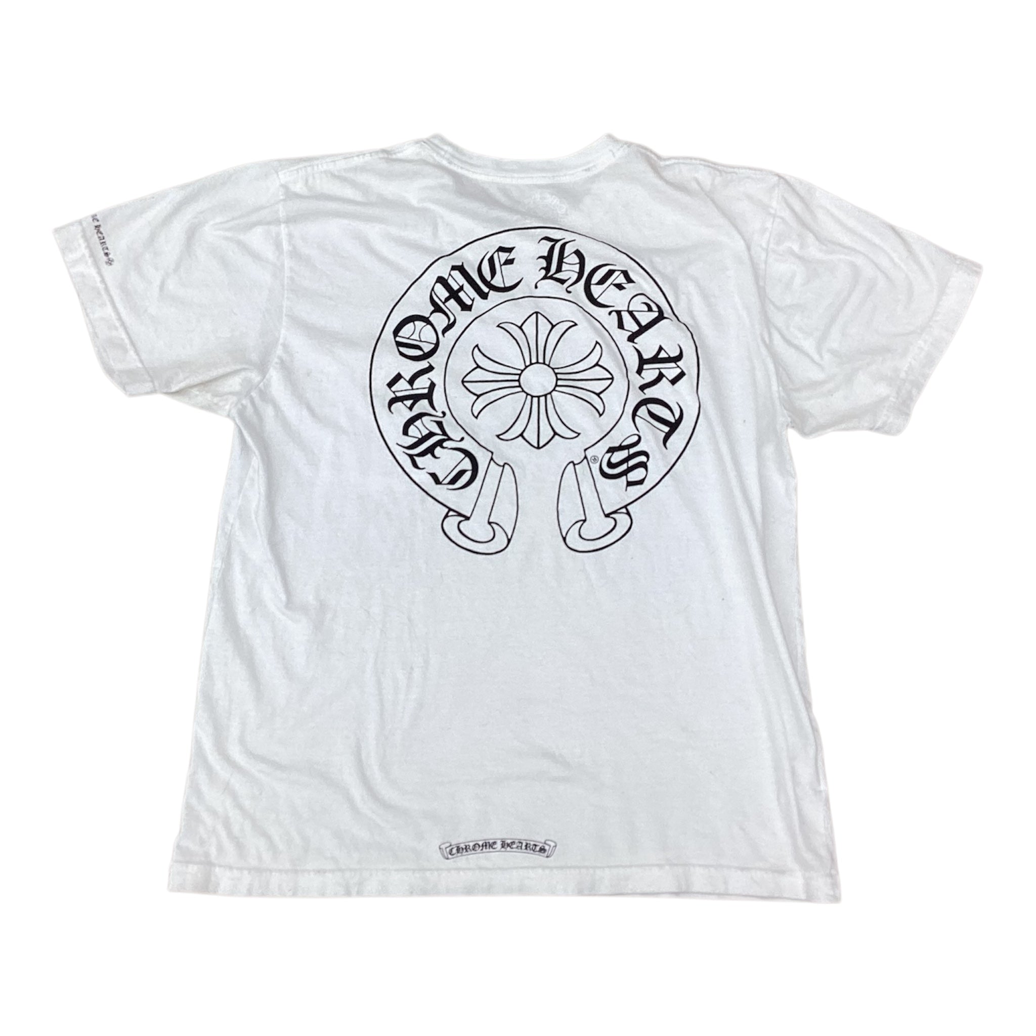 CHROME HEARTS HORSESHOE LOGO TEE - WHITE