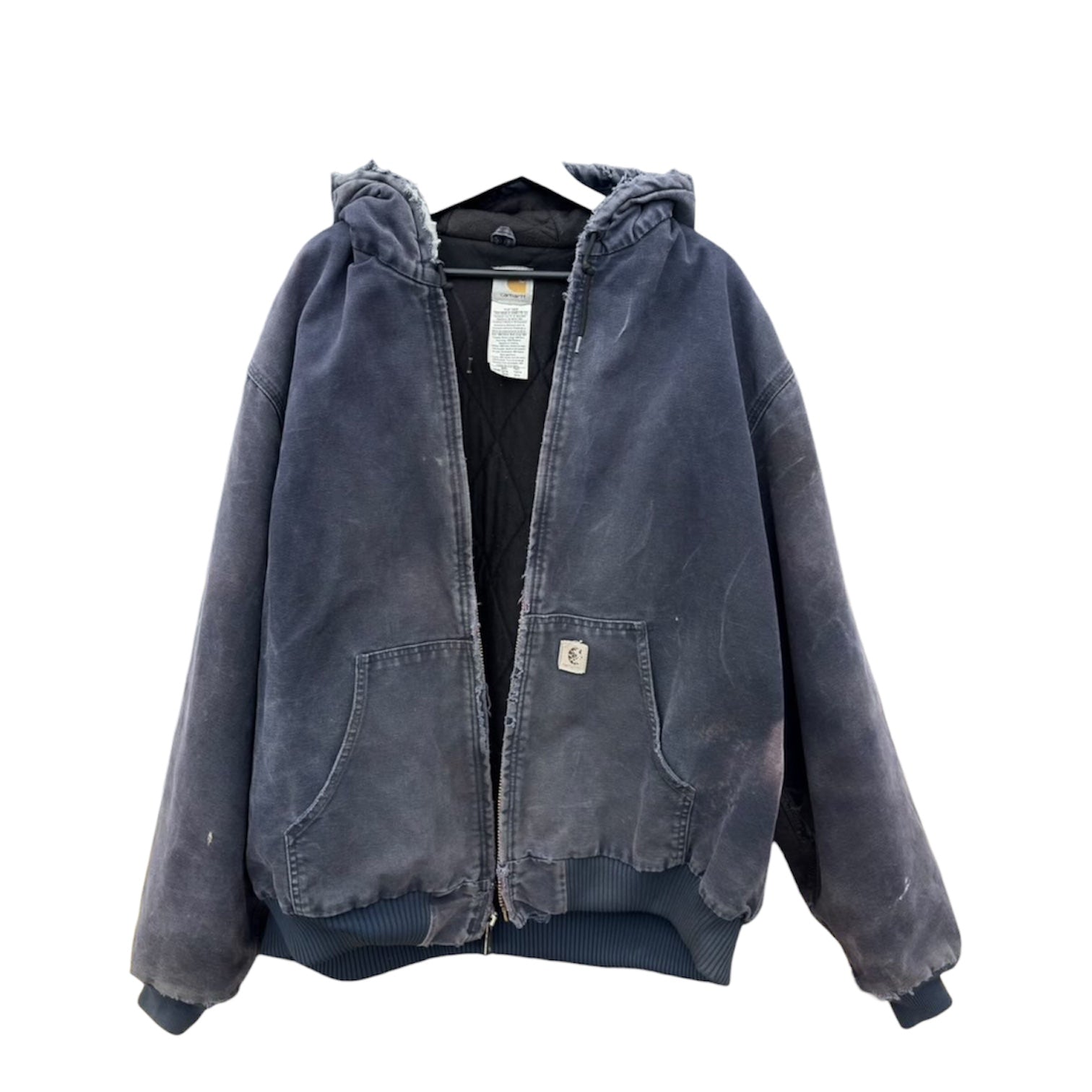VINTAGE CARHARTT FADED AND DISTRESSED DETROIT JACKET