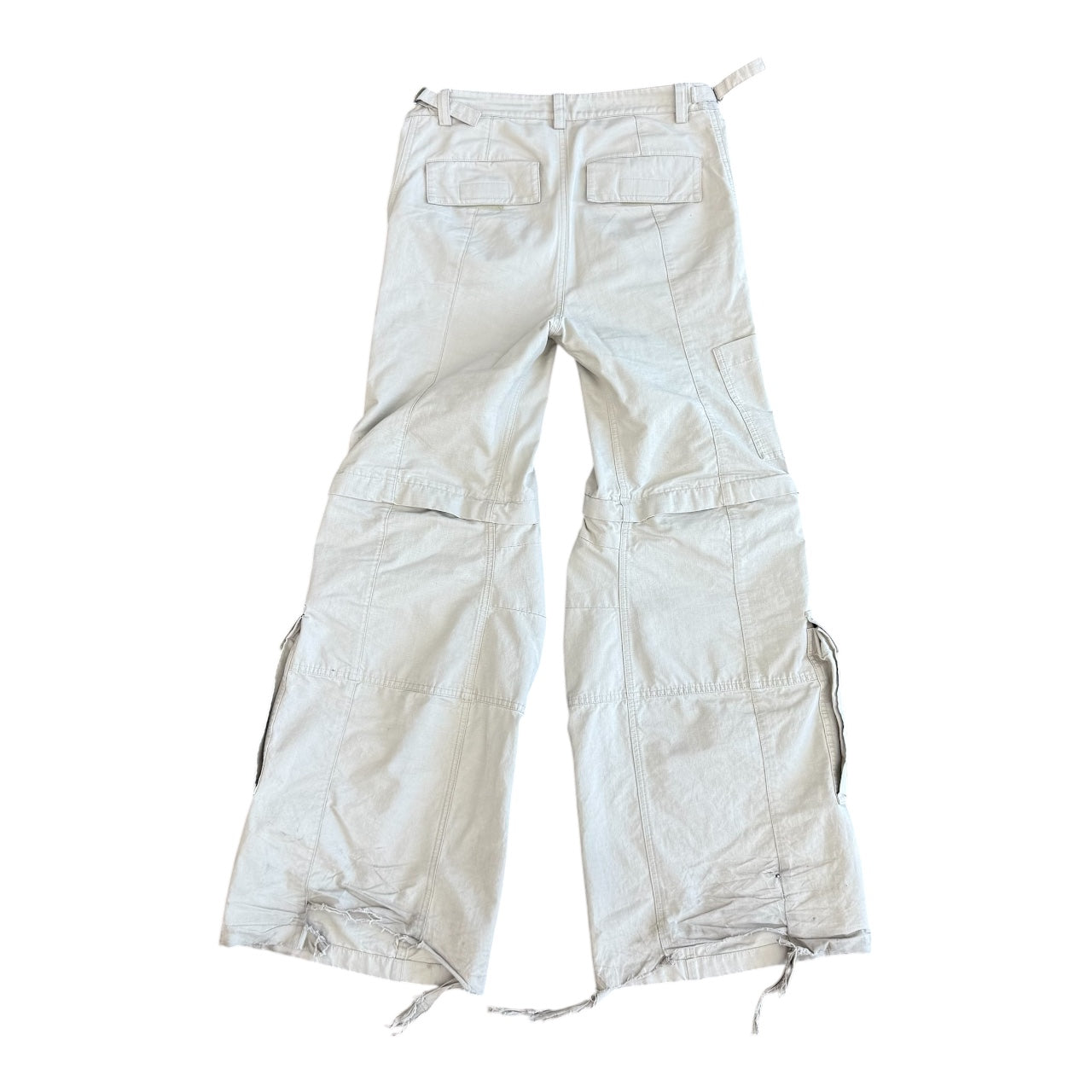 BALENCIAGA TAN FLARED CARGOS