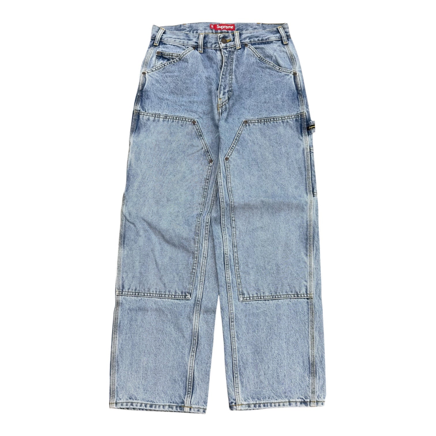 SUPREME DOUBLE KNEE PAINTER (FW24) - WASHED INDIGO