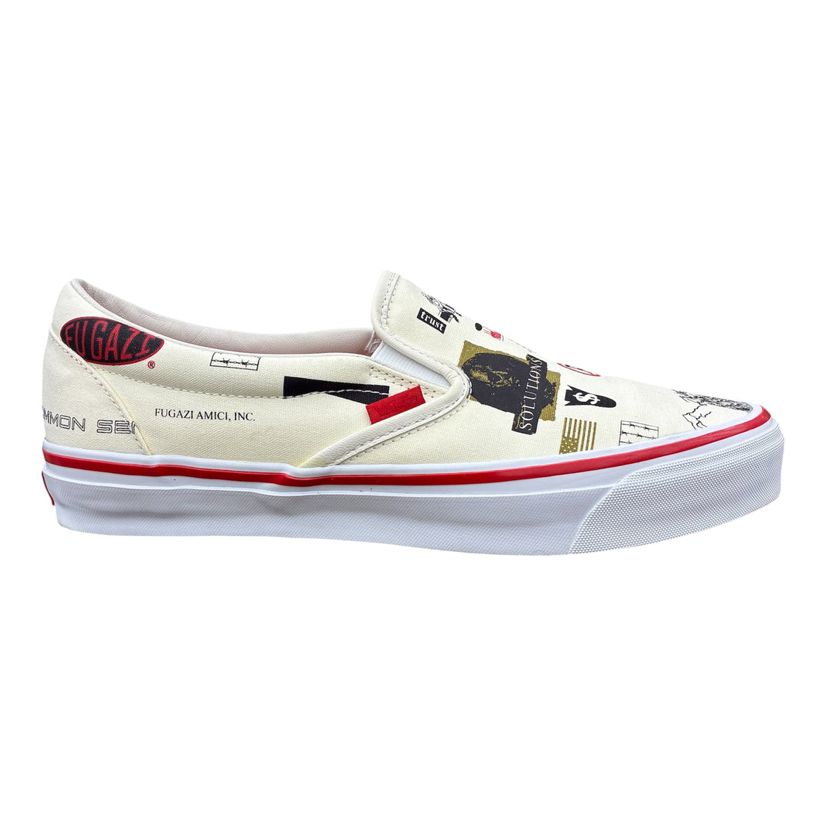 VANS LX CLASSIC SLIP ON 98 X FUGAZI “CONSUMER MODEL WHITE”