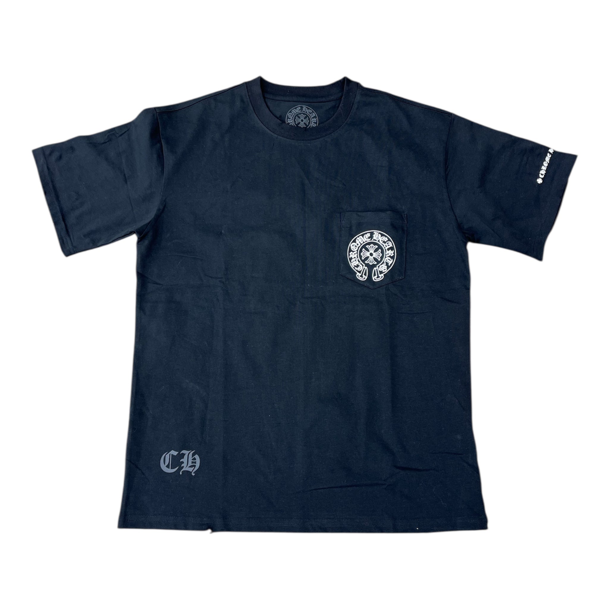 CHROME HEARTS HORSESHOE LOGO TEE - BLACK