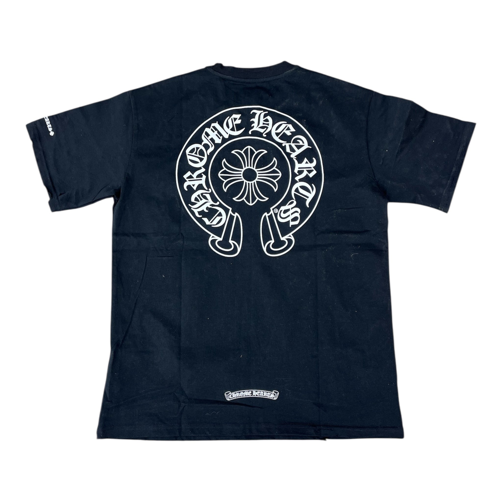 CHROME HEARTS HORSESHOE LOGO TEE - BLACK