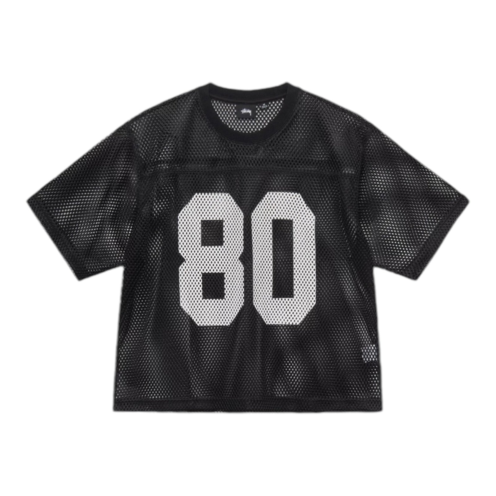 STUSSY TEAM 80 JERSEY - BLACK