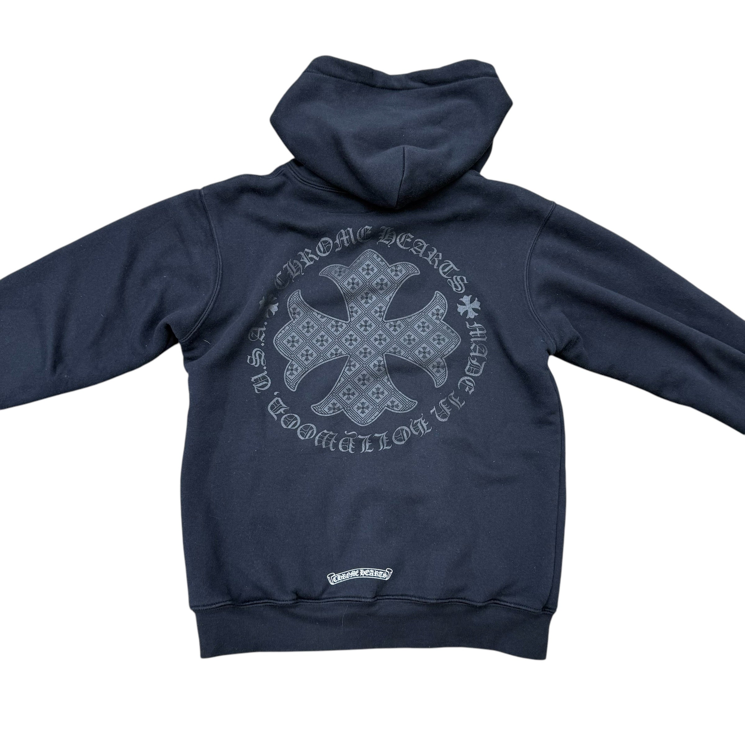 CHROME HEARTS CROSS LOGO ZIP UP HOODIE