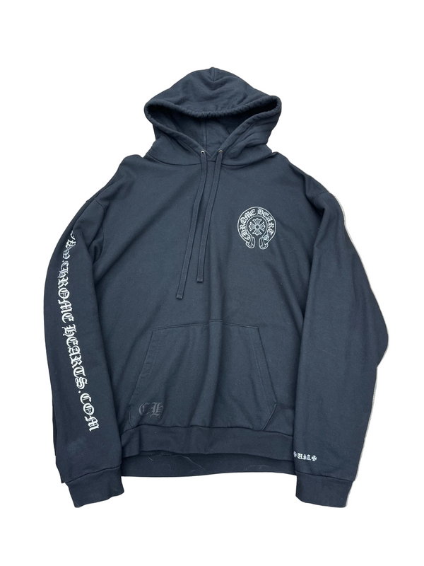CHROME HEARTS GLITTER HORSESHOE LOGO EXCLUSIVE HOODIE