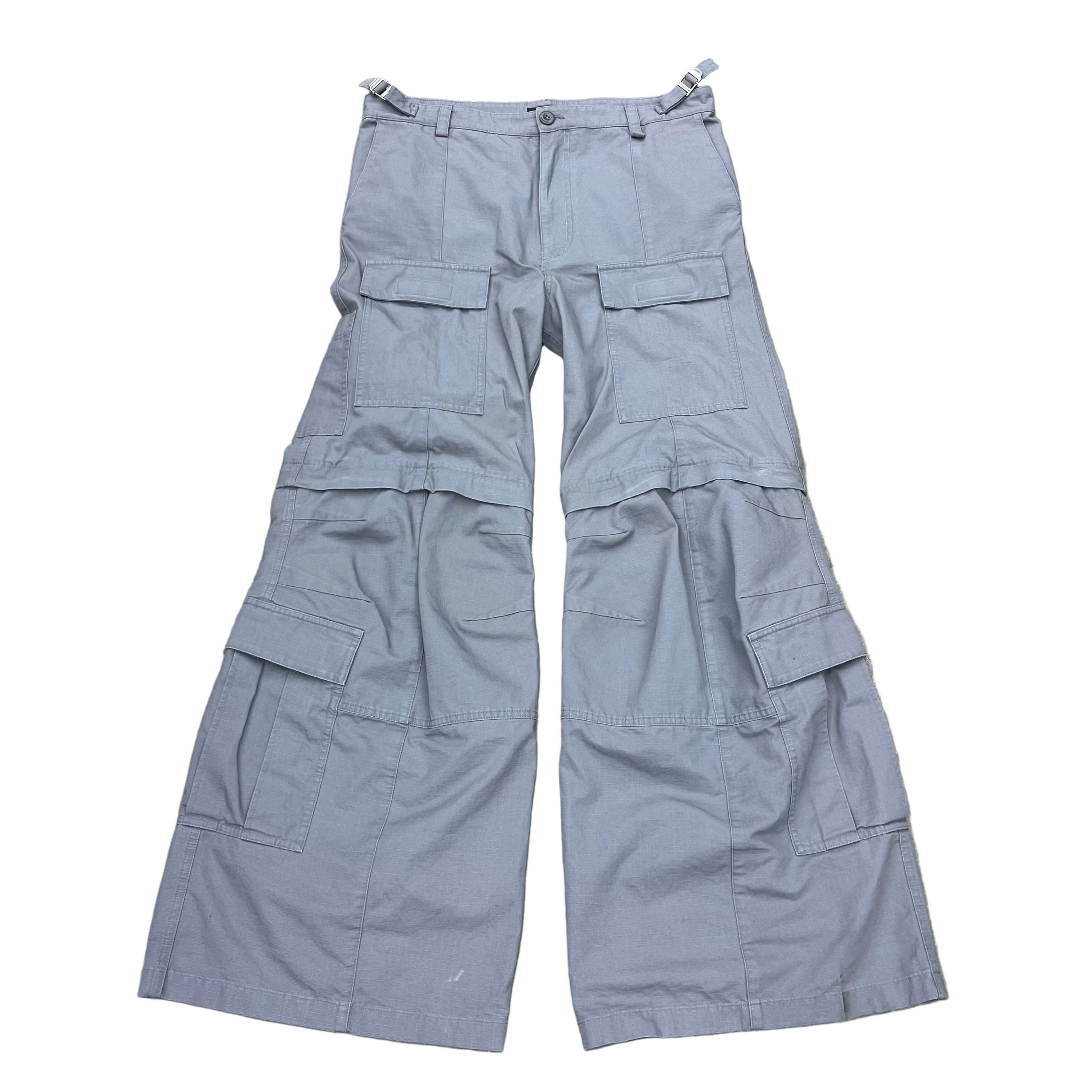 BALENCIAGA GREY FLARE CARGOS