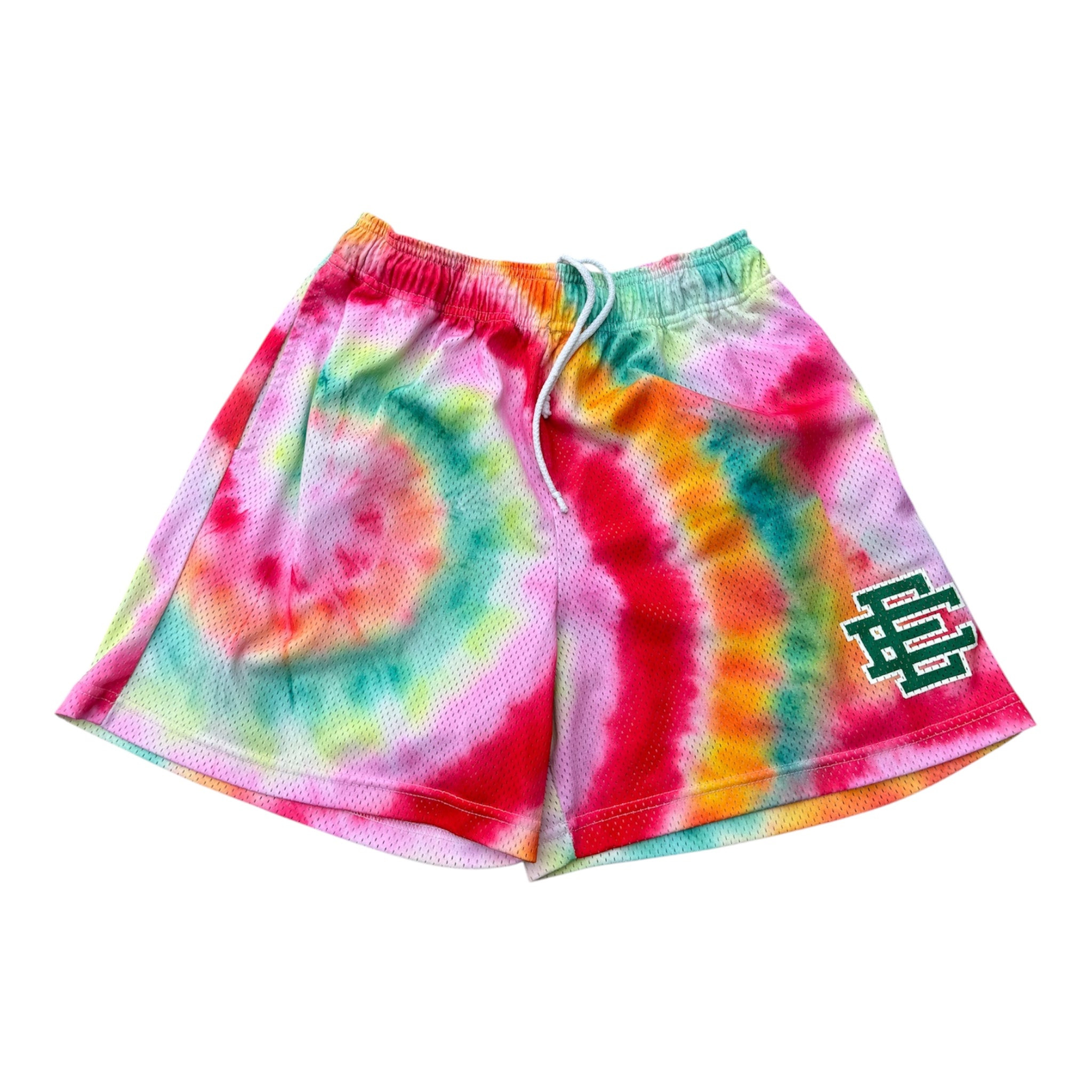 ERIC EMMANUEL TIE DYE MESH SHORTS