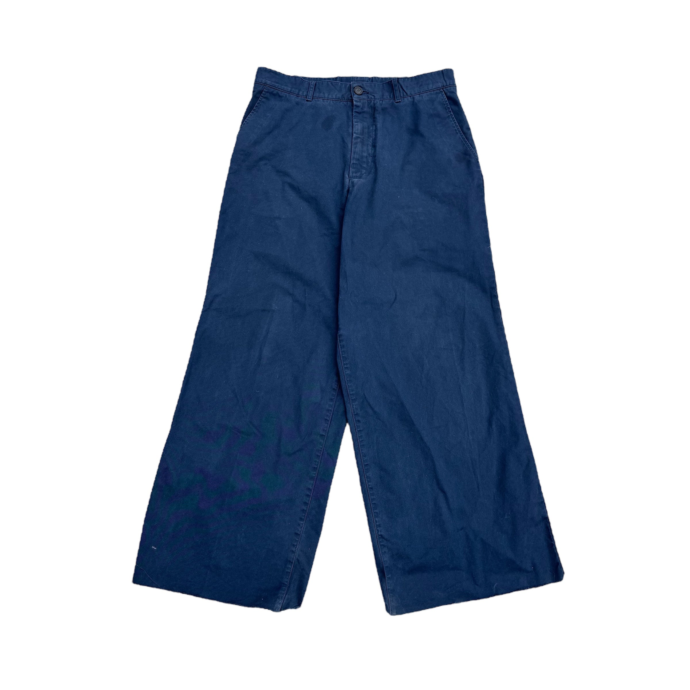 BALENCIAGA WIDE LEG BAGGY CHINO PANTS - WASHED BLACK