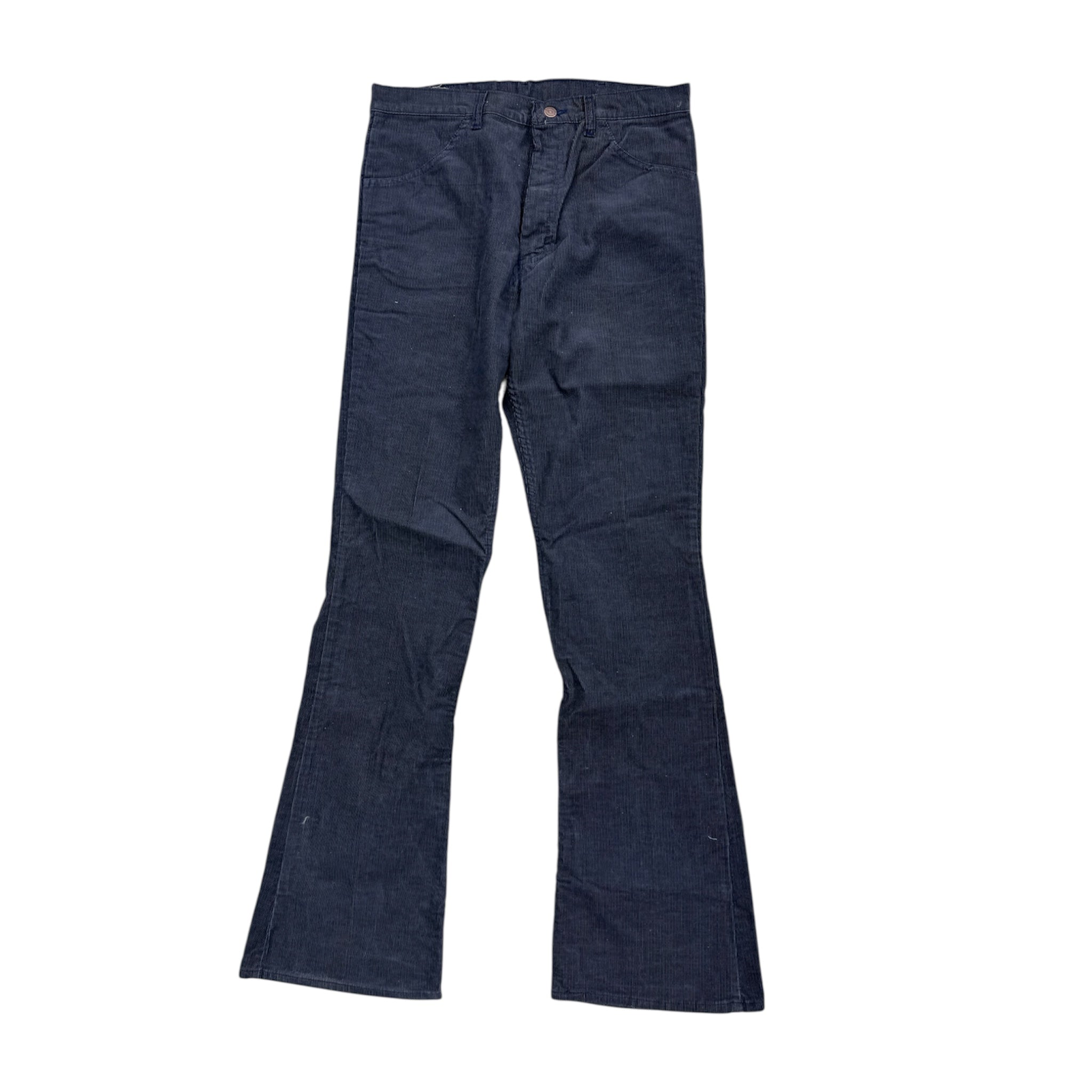90S ROEBUCK CORDUROY FLARES - BLACK