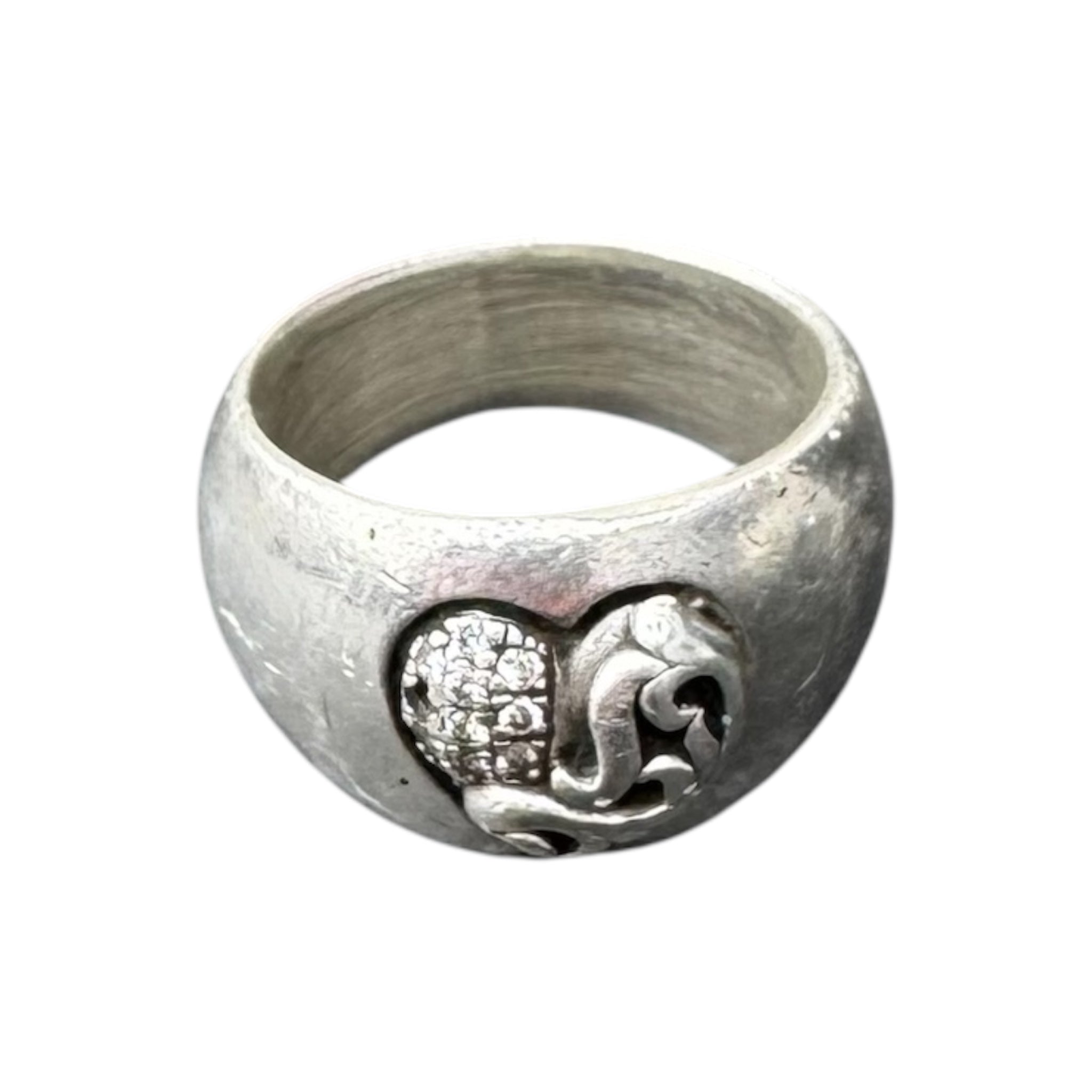 CHROME HEARTS HEART MOTIF 12 DIAMOND RING